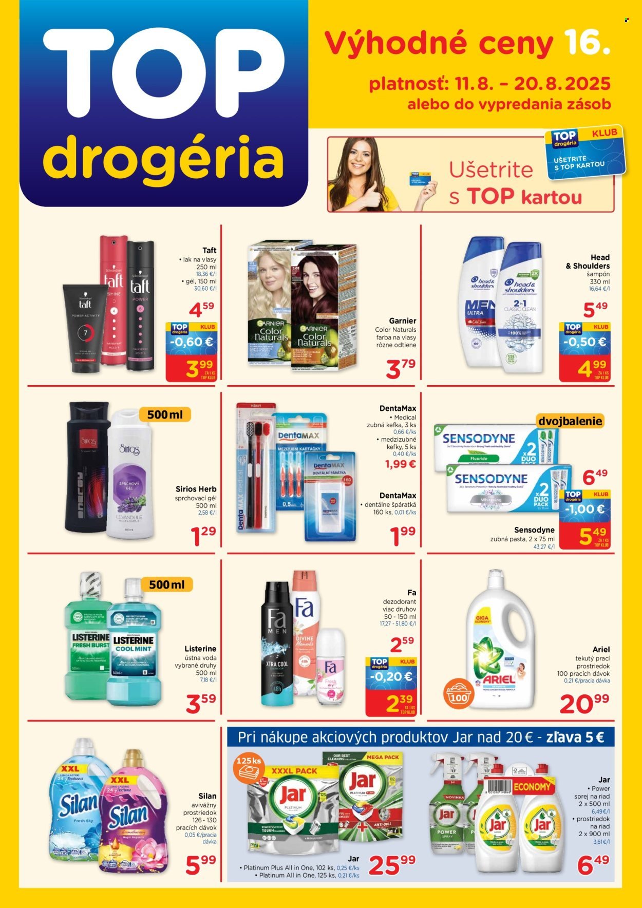 TOP DROGÉRIA leták - Od pondelka 11.8.2025 (2025-08-11 - 2025-08-20) | 1