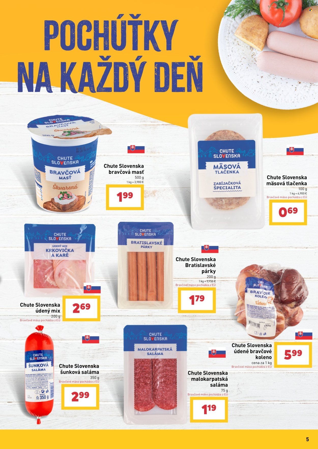 BILLA leták - Chute Slovenska