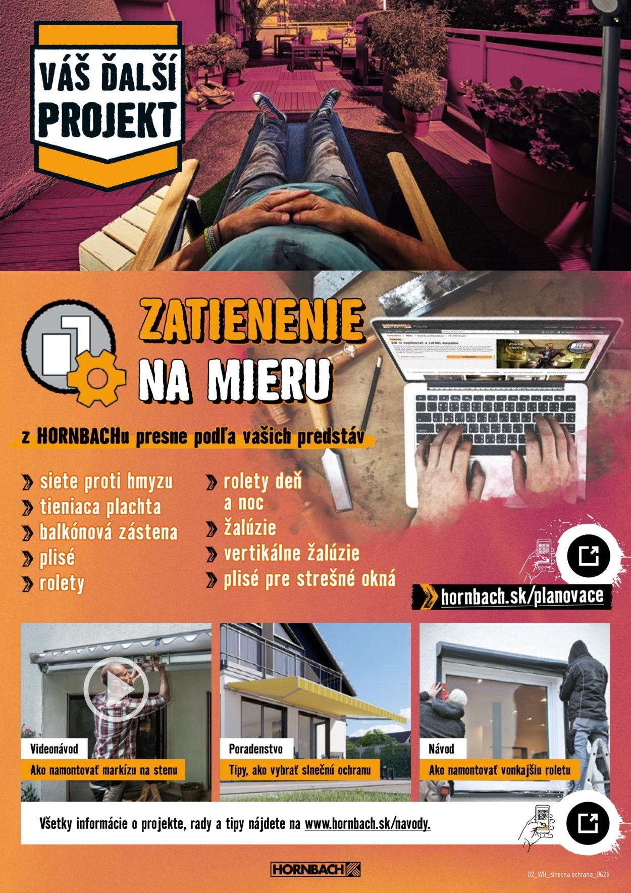HORNBACH leták - Váš ďalší projekt - Slnečná ochrana