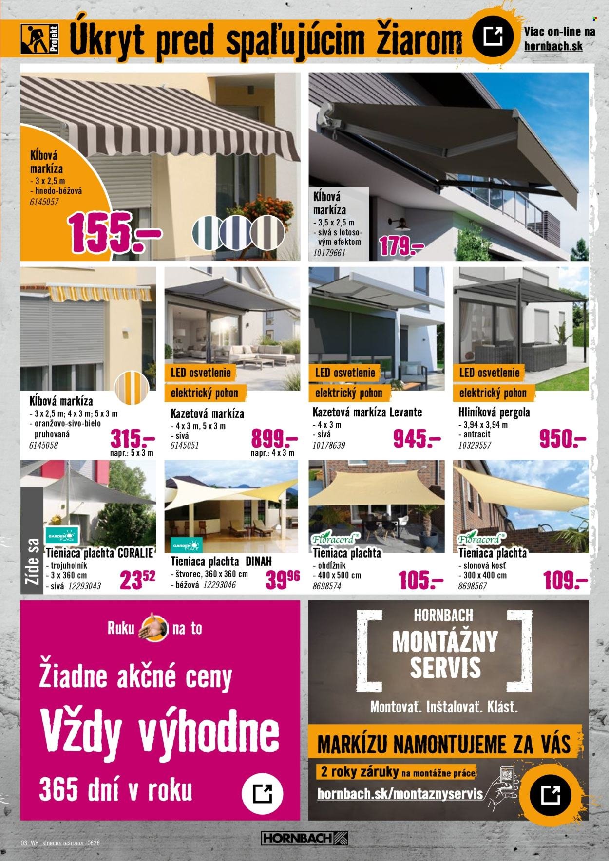 HORNBACH leták - Váš ďalší projekt - Slnečná ochrana