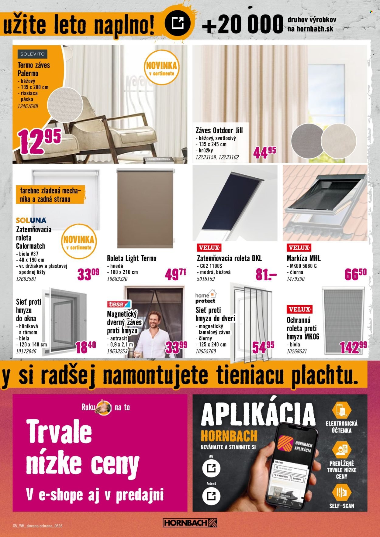 HORNBACH leták - Váš ďalší projekt - Slnečná ochrana