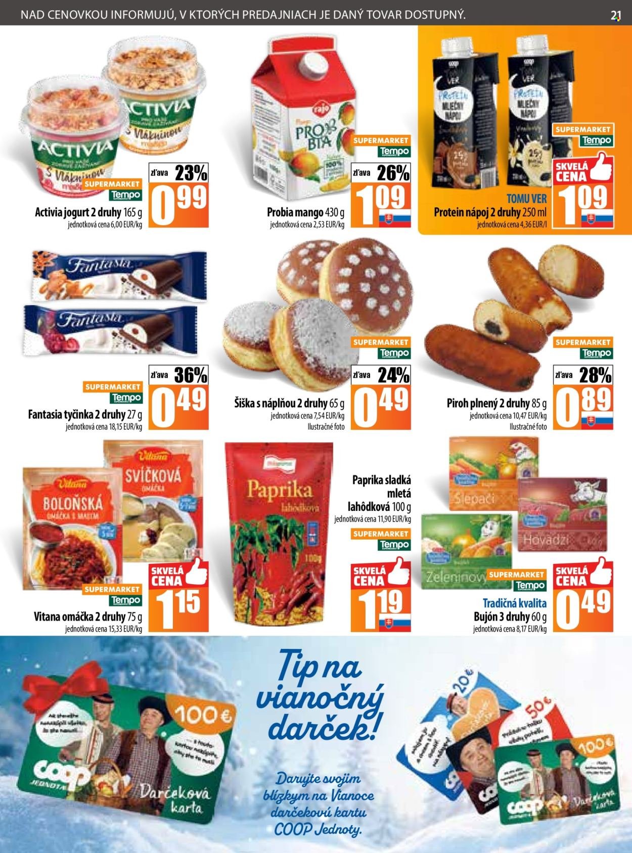 COOP JEDNOTA leták - Od štvrtka 20.11.2025 (2025-11-20 - 2025-11-26) | 21