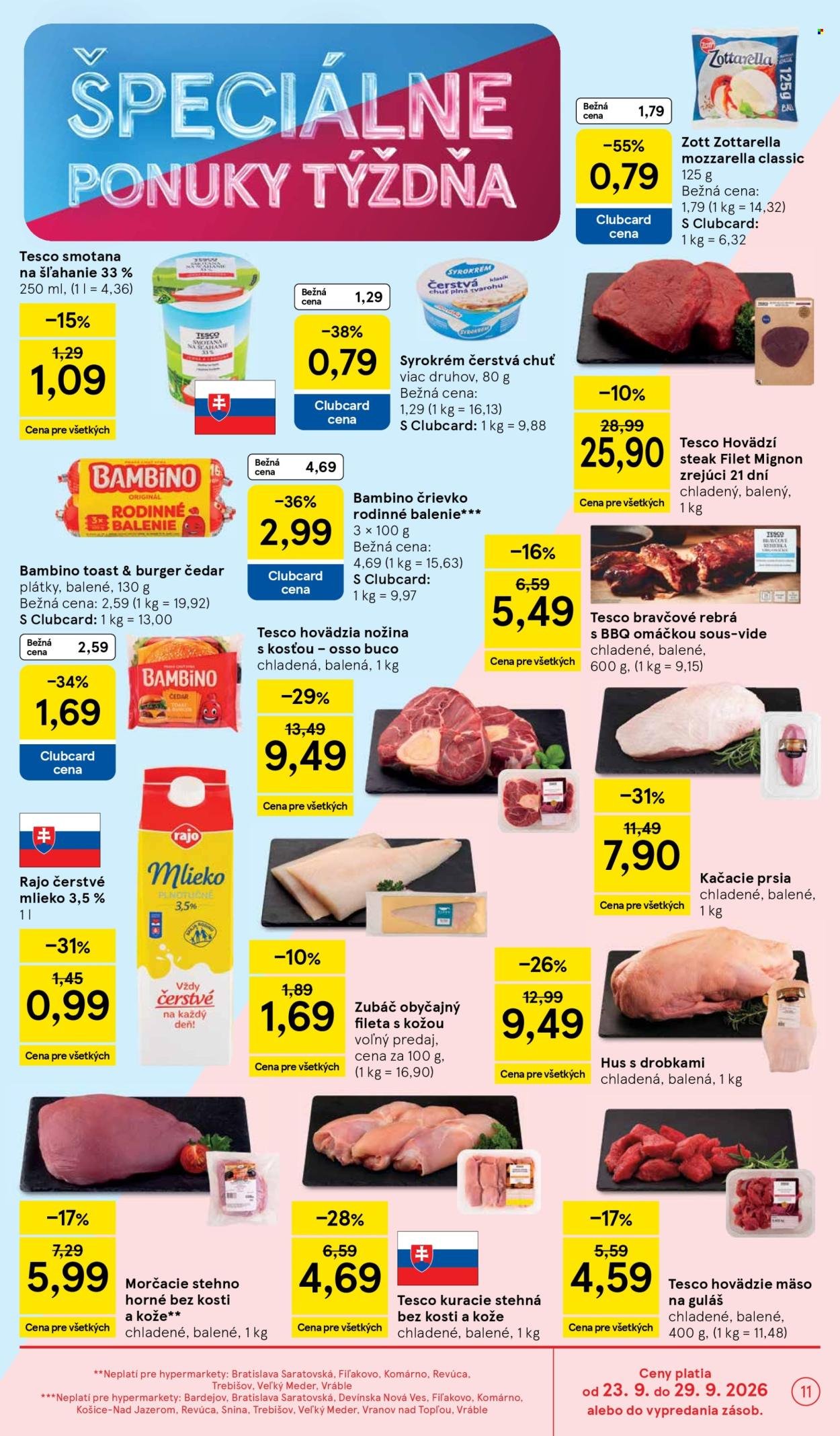 TESCO leták - Od stredy 23.9.2026