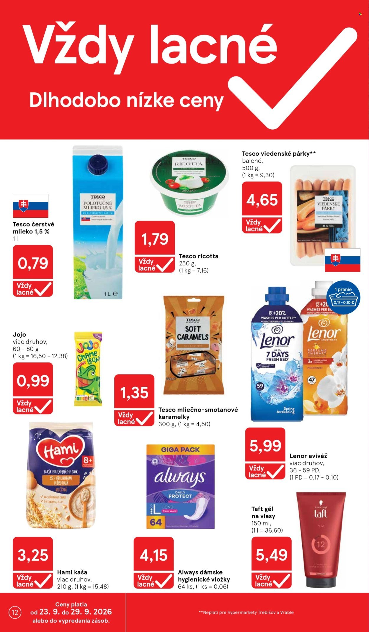 TESCO leták - Od stredy 23.9.2026