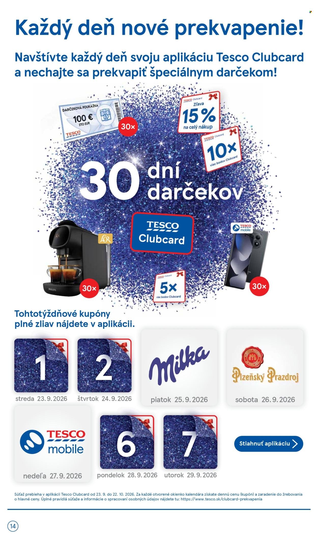 TESCO leták - Od stredy 23.9.2026