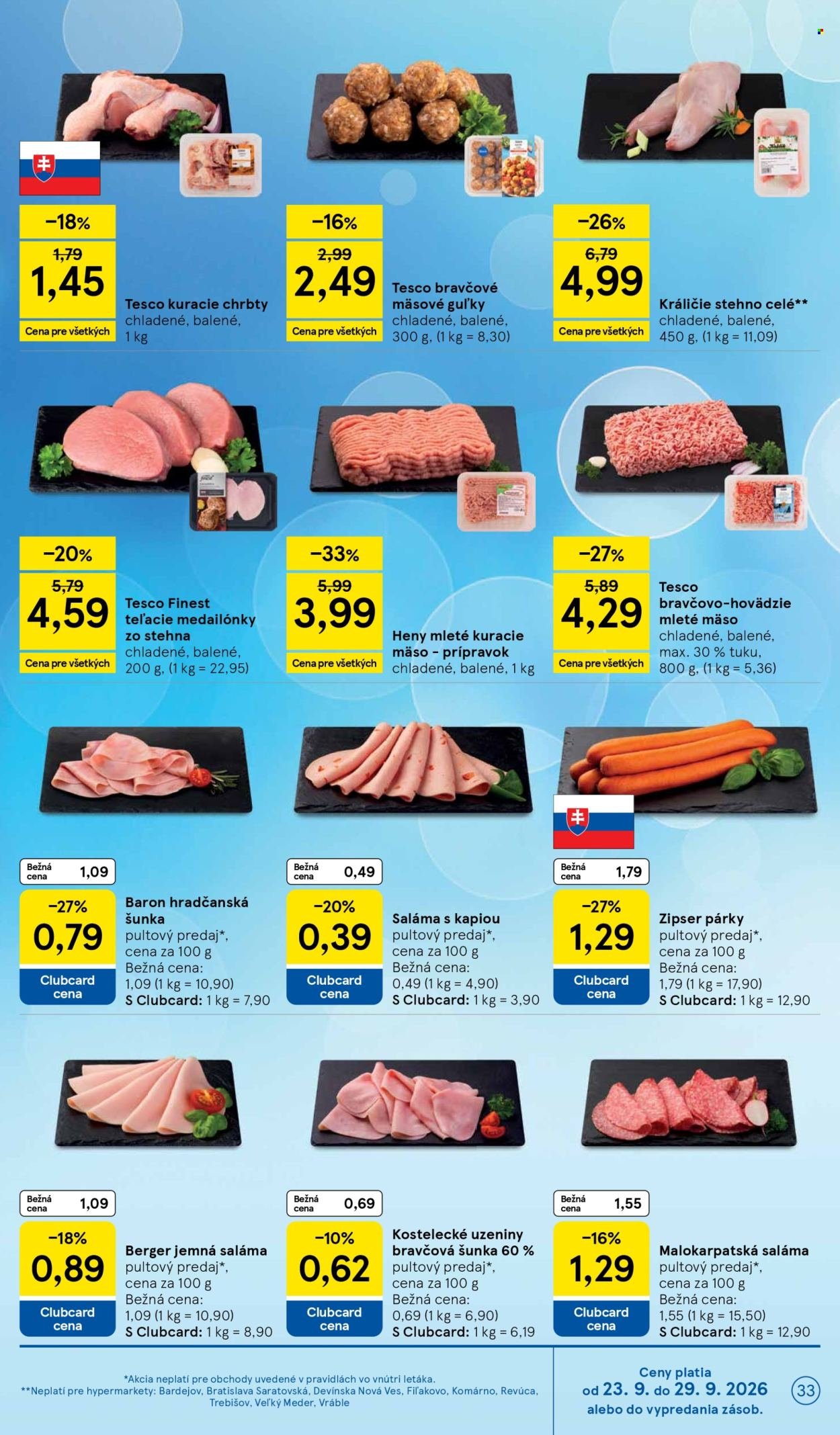 TESCO leták - Od stredy 23.9.2026