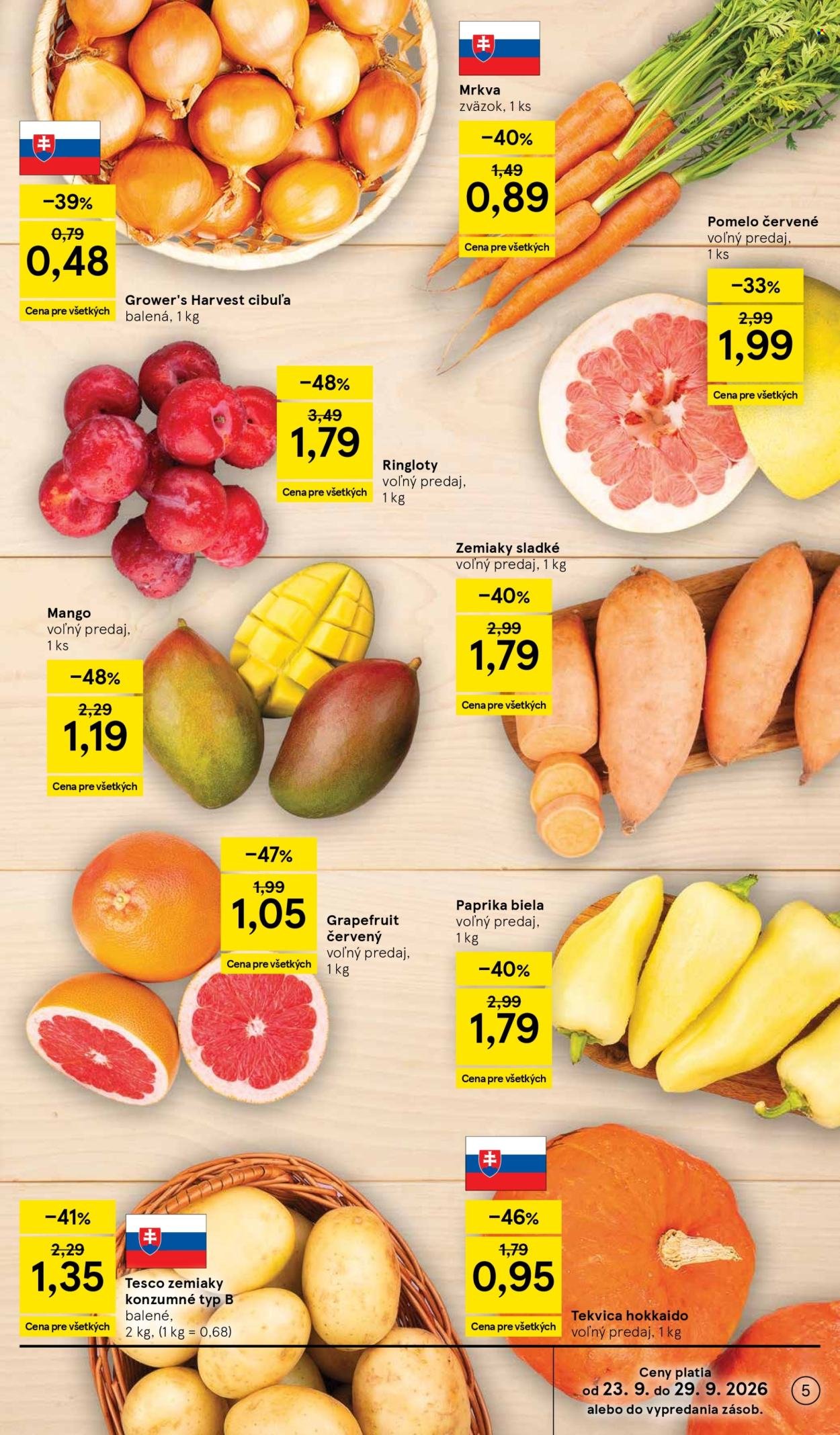 TESCO leták - Od stredy 23.9.2026