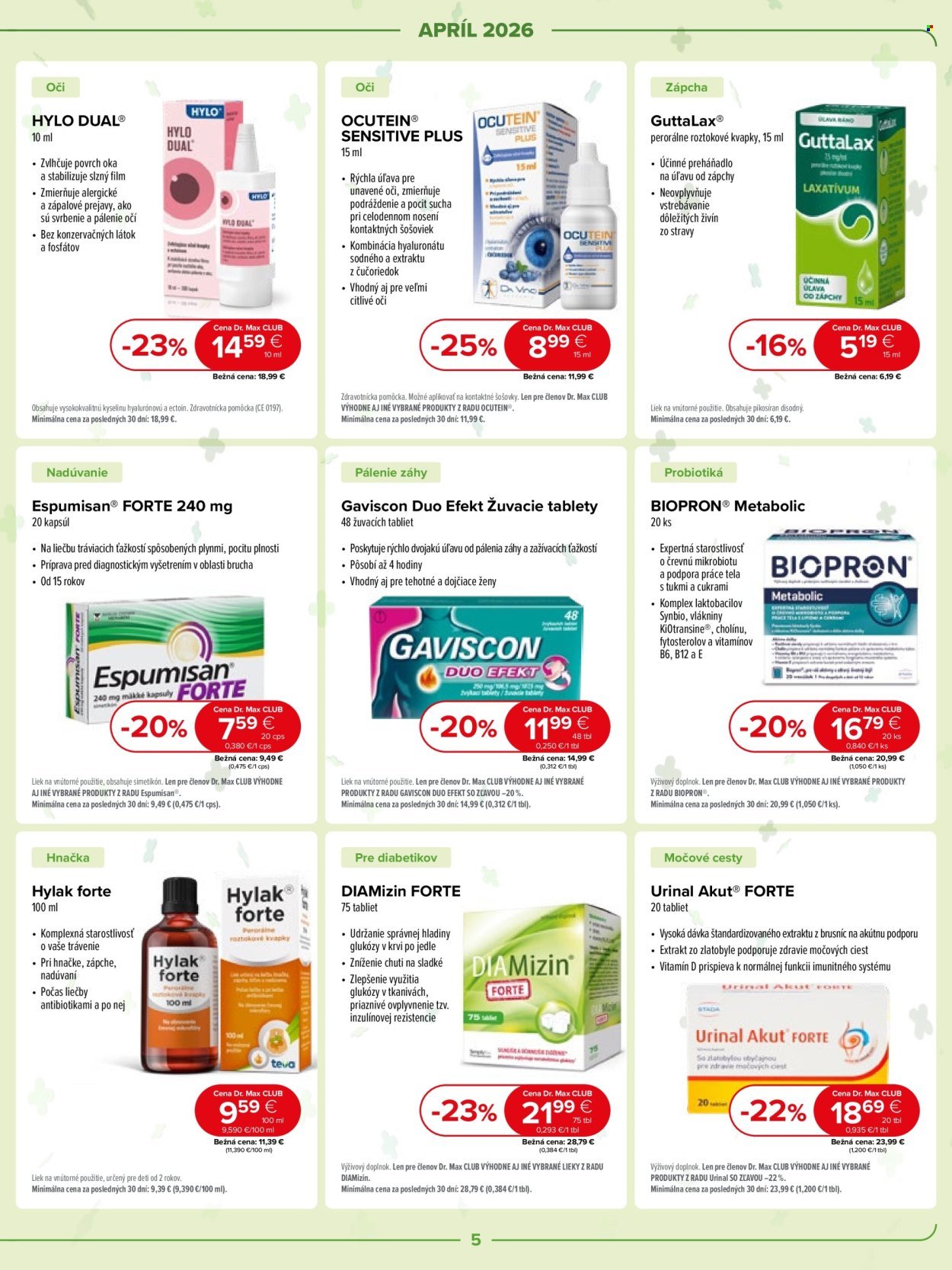 DR. MAX leták - Od stredy 1.4.2026 (2026-04-01 - 2026-04-30) | 5