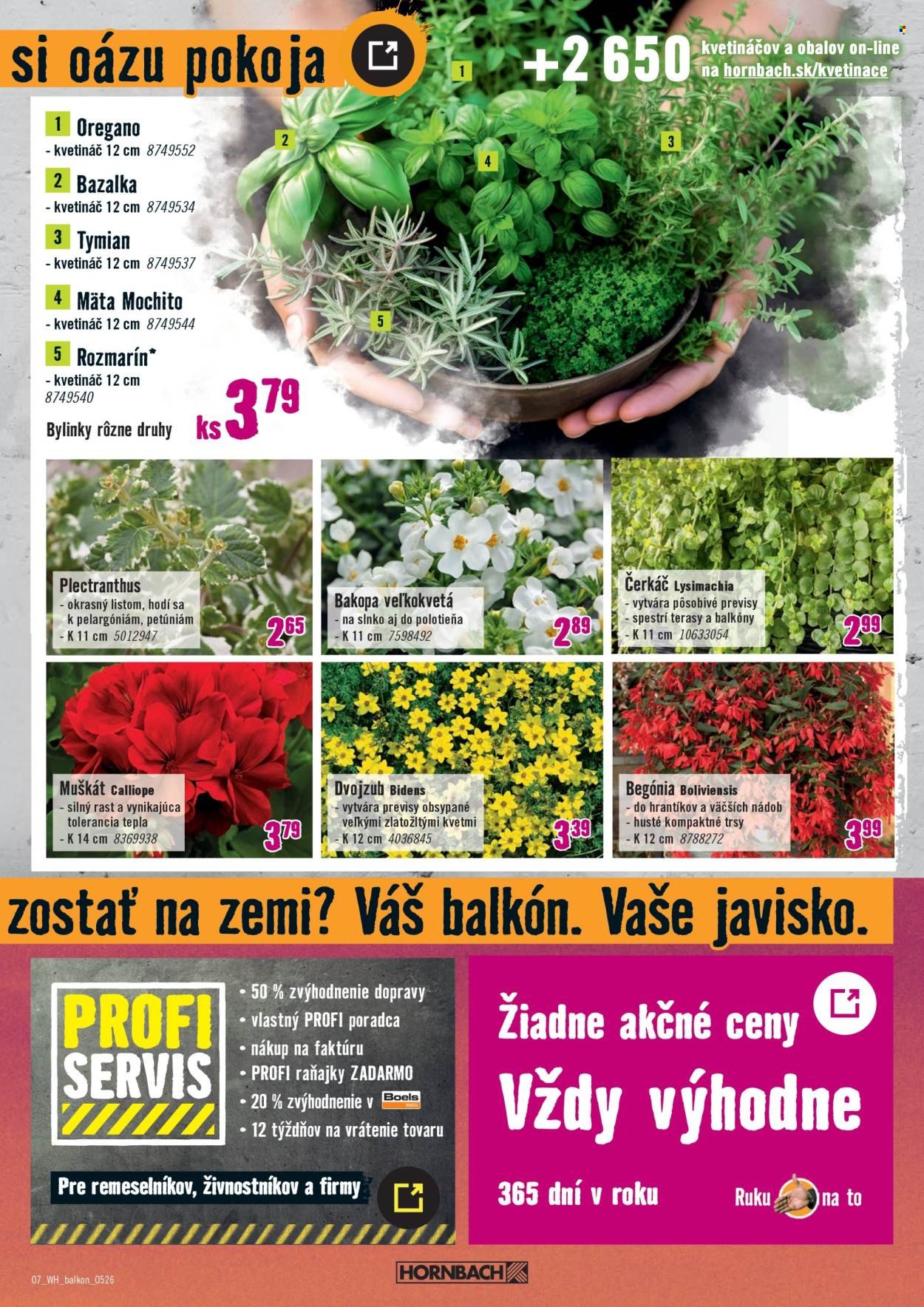 HORNBACH leták - Váš ďalší projekt - Balkon (2026-05-13 - 2026-05-27) | 7
