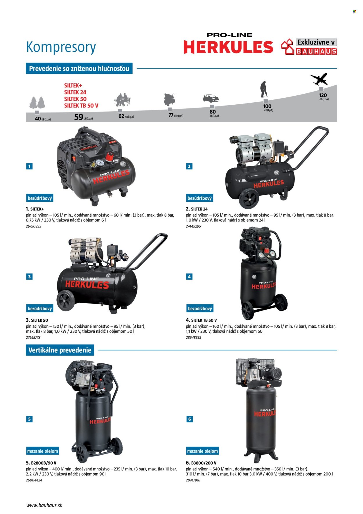 BAUHAUS leták - Kompresory (2025-12-31) | 2