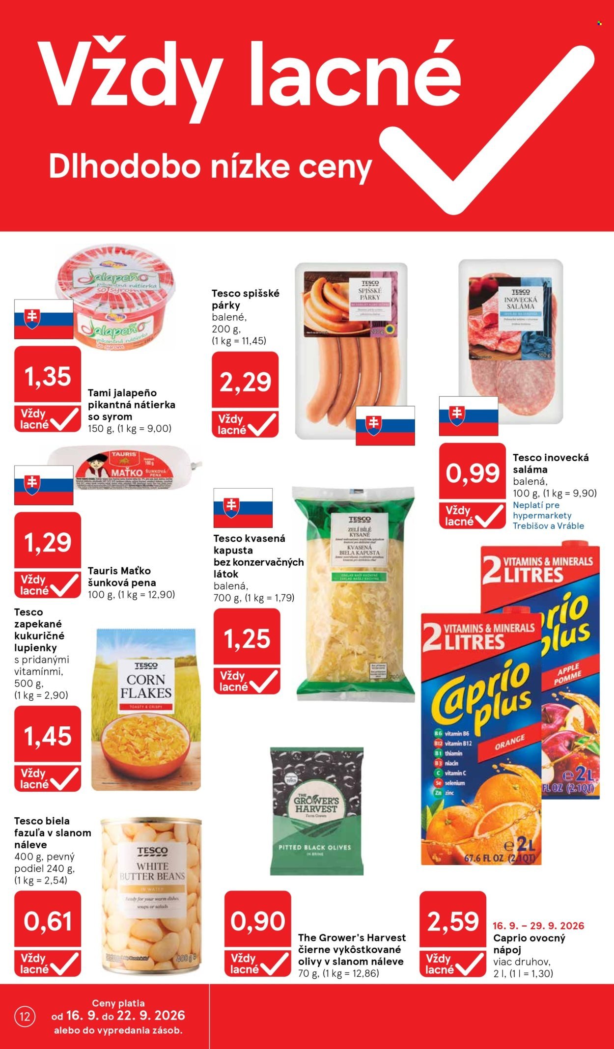 TESCO leták - Od stredy 16.9.2026