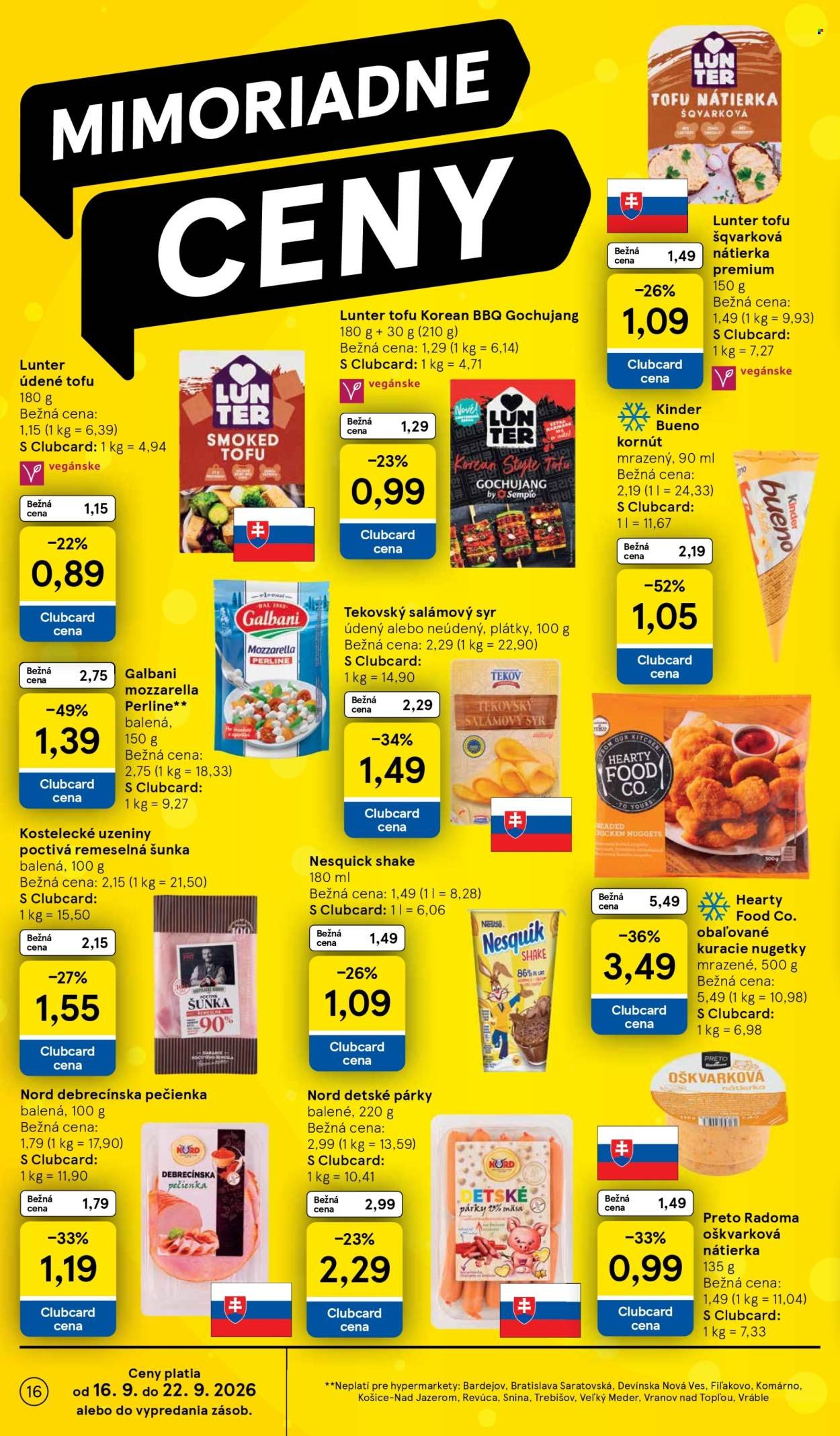 TESCO leták - Od stredy 16.9.2026