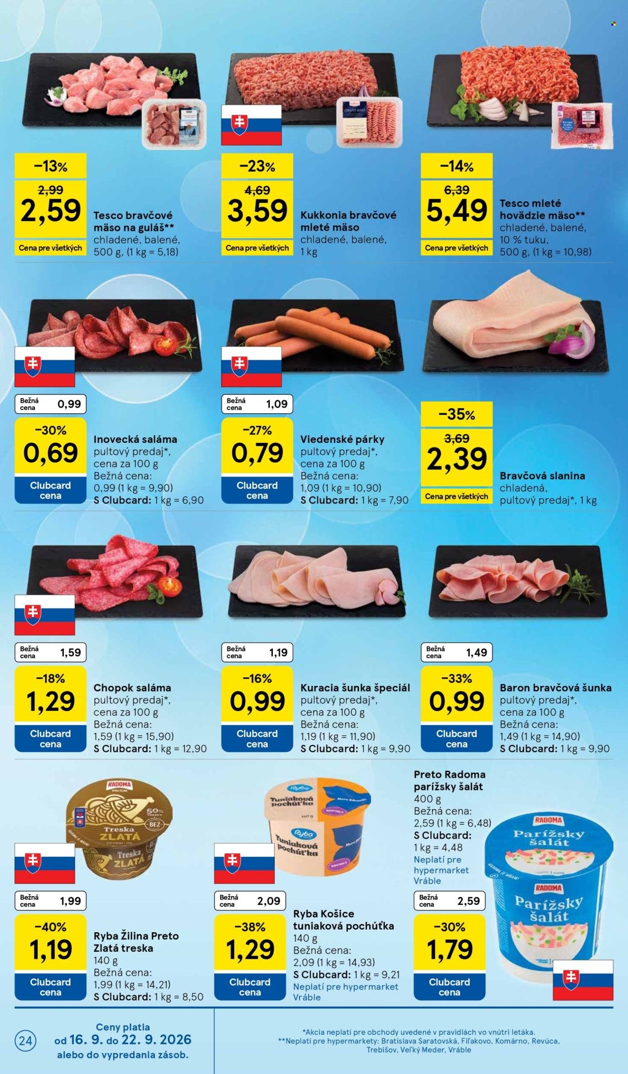 TESCO leták - Od stredy 16.9.2026