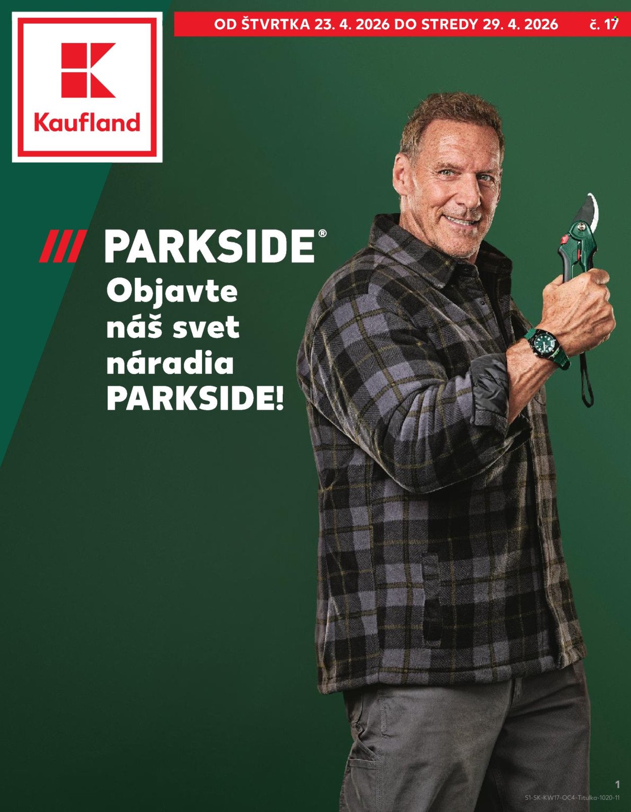KAUFLAND leták - Objavte náš svet náradia PARKSIDE! (2026-04-23 - 2026-04-29) | 1