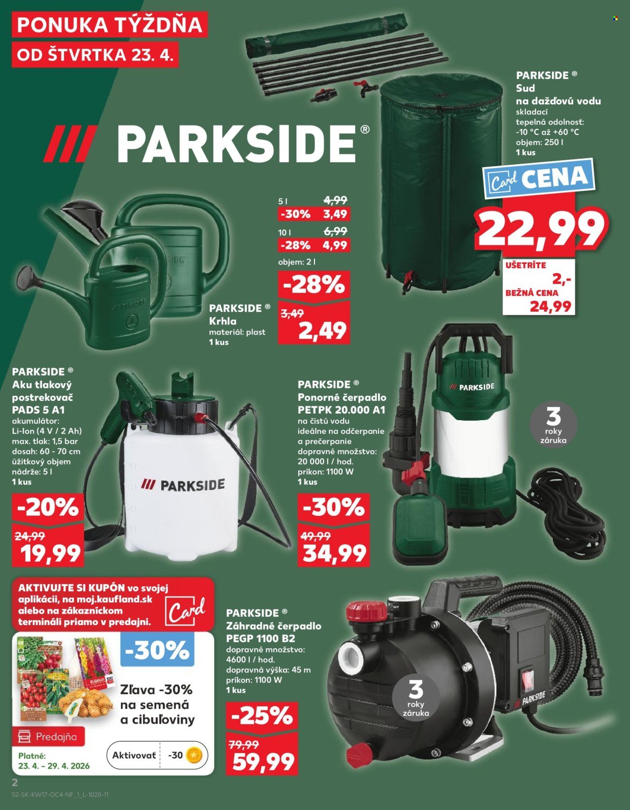 KAUFLAND leták - Objavte náš svet náradia PARKSIDE! (2026-04-23 - 2026-04-29) | 2