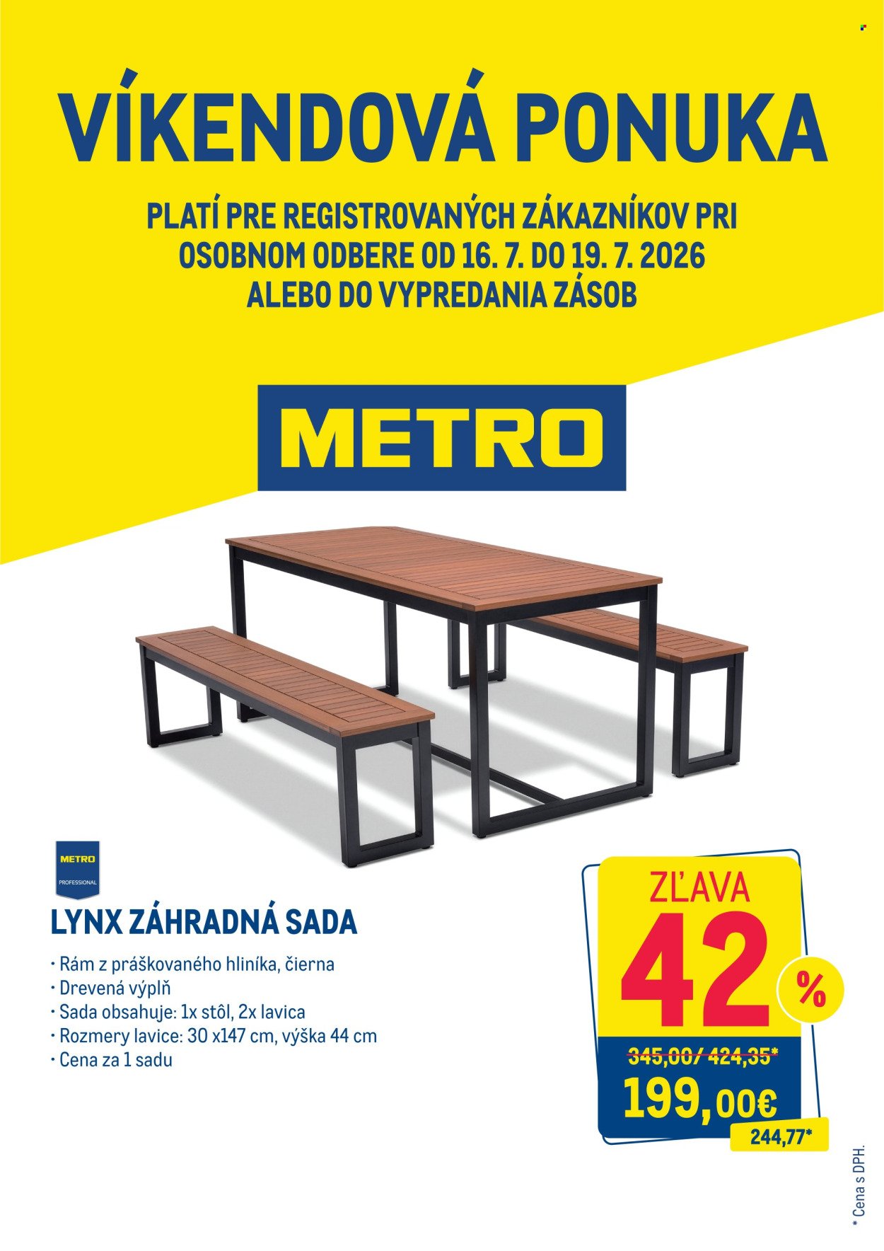 METRO leták - Víkendová ponuka NF
