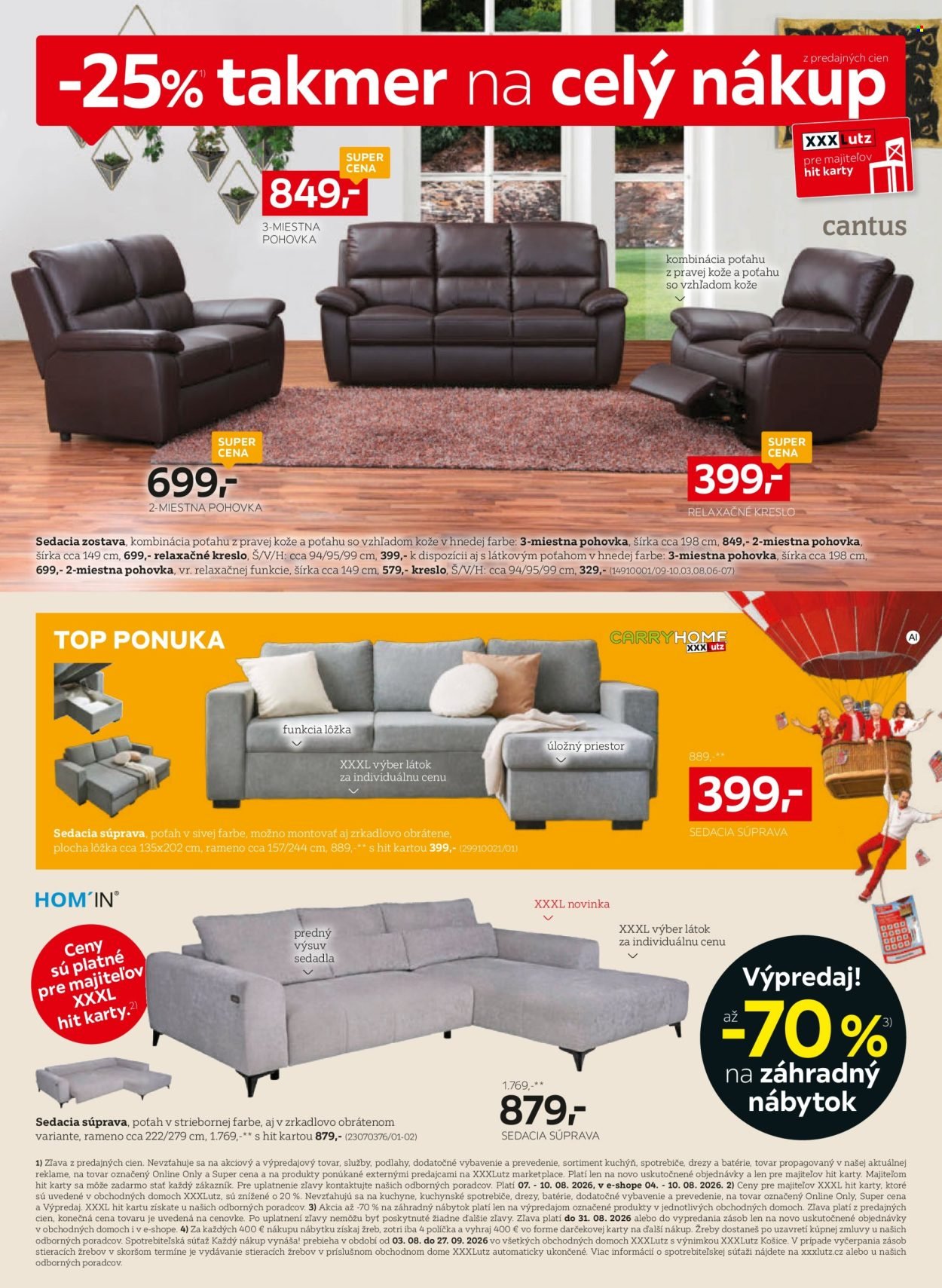 XXXLUTZ leták - Zľava 25% na takmer celý nákup