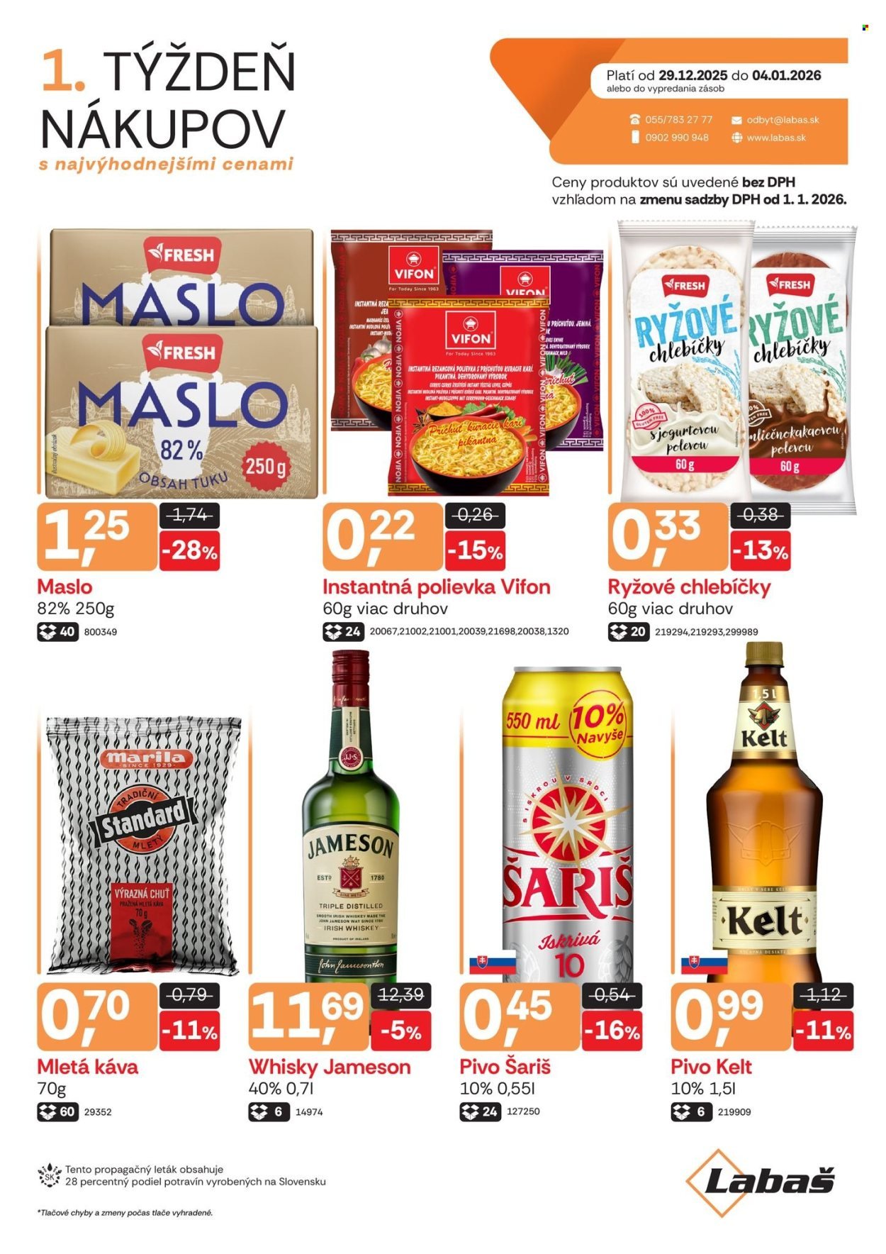 LABAŠ leták - Týždeň nákupov (2025-12-29 - 2026-01-04) | 1