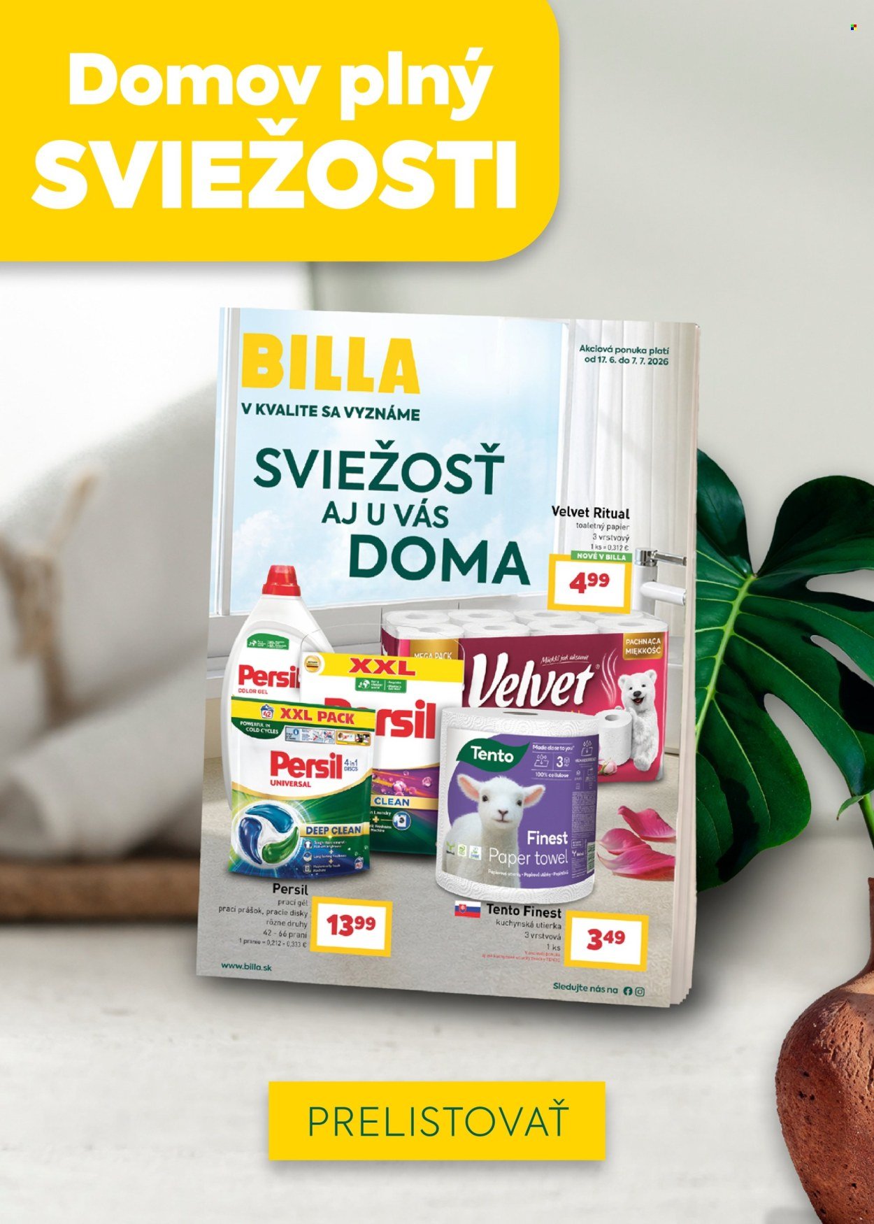 BILLA leták - Od stredy 1.7.2026