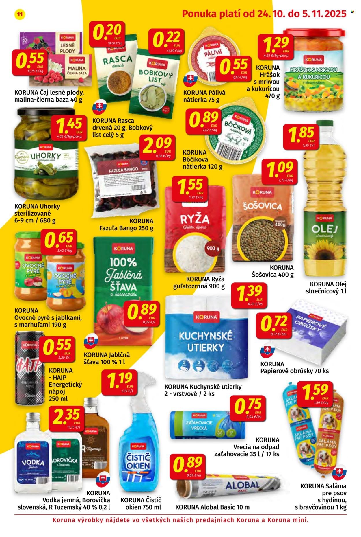 POTRAVINY KORUNA leták - Od piatka 24.10.2025 (2025-10-24 - 2025-11-05) | 11