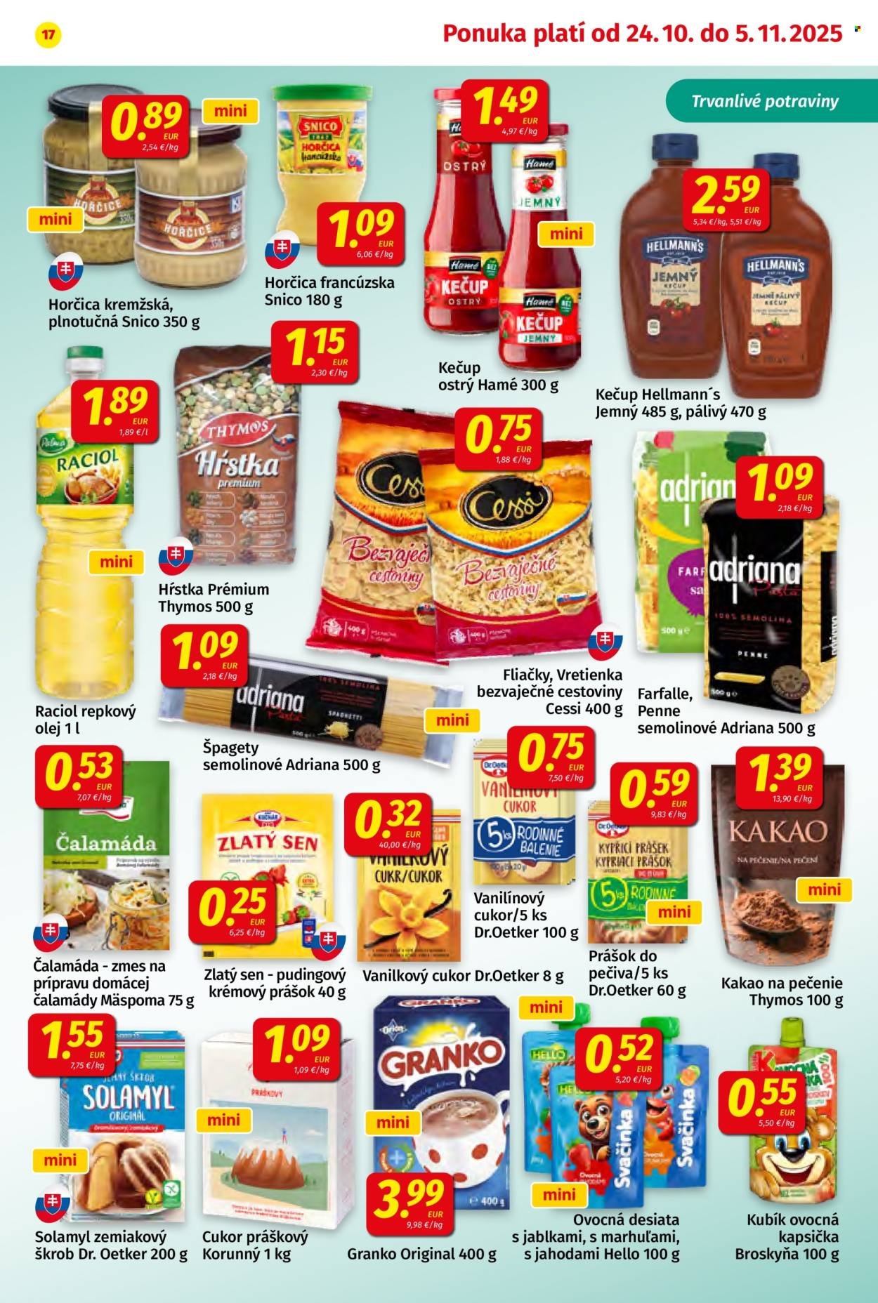 POTRAVINY KORUNA leták - Od piatka 24.10.2025 (2025-10-24 - 2025-11-05) | 17