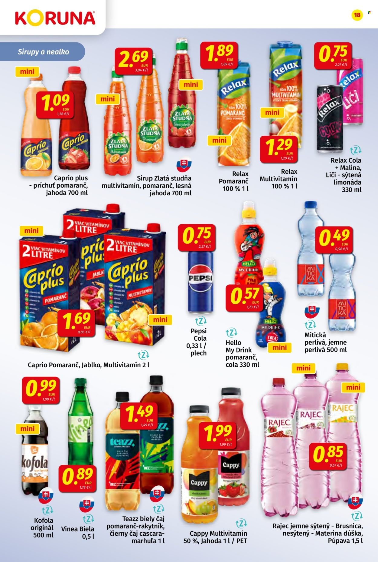 POTRAVINY KORUNA leták - Od piatka 24.10.2025 (2025-10-24 - 2025-11-05) | 18