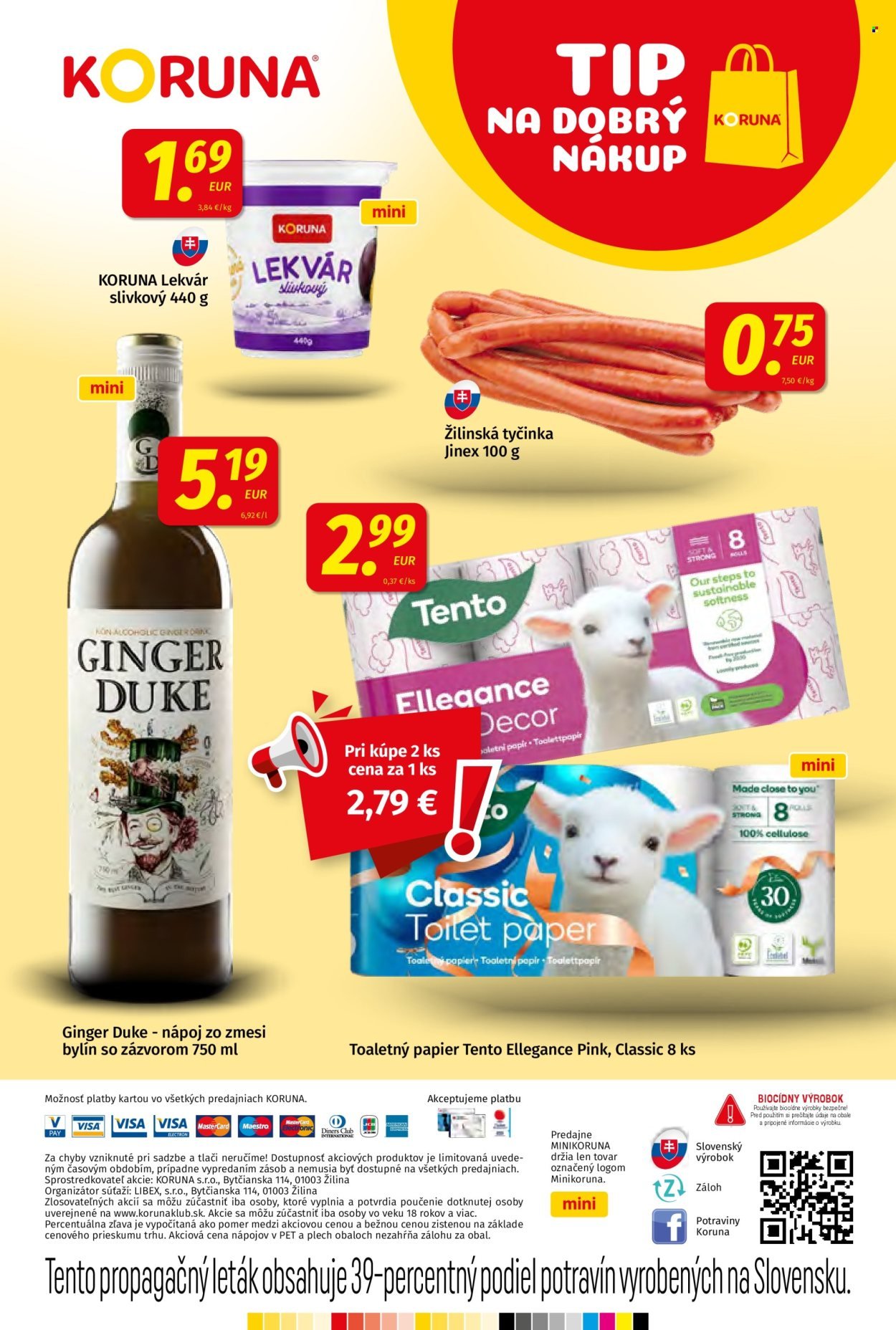 POTRAVINY KORUNA leták - Od piatka 24.10.2025 (2025-10-24 - 2025-11-05) | 24
