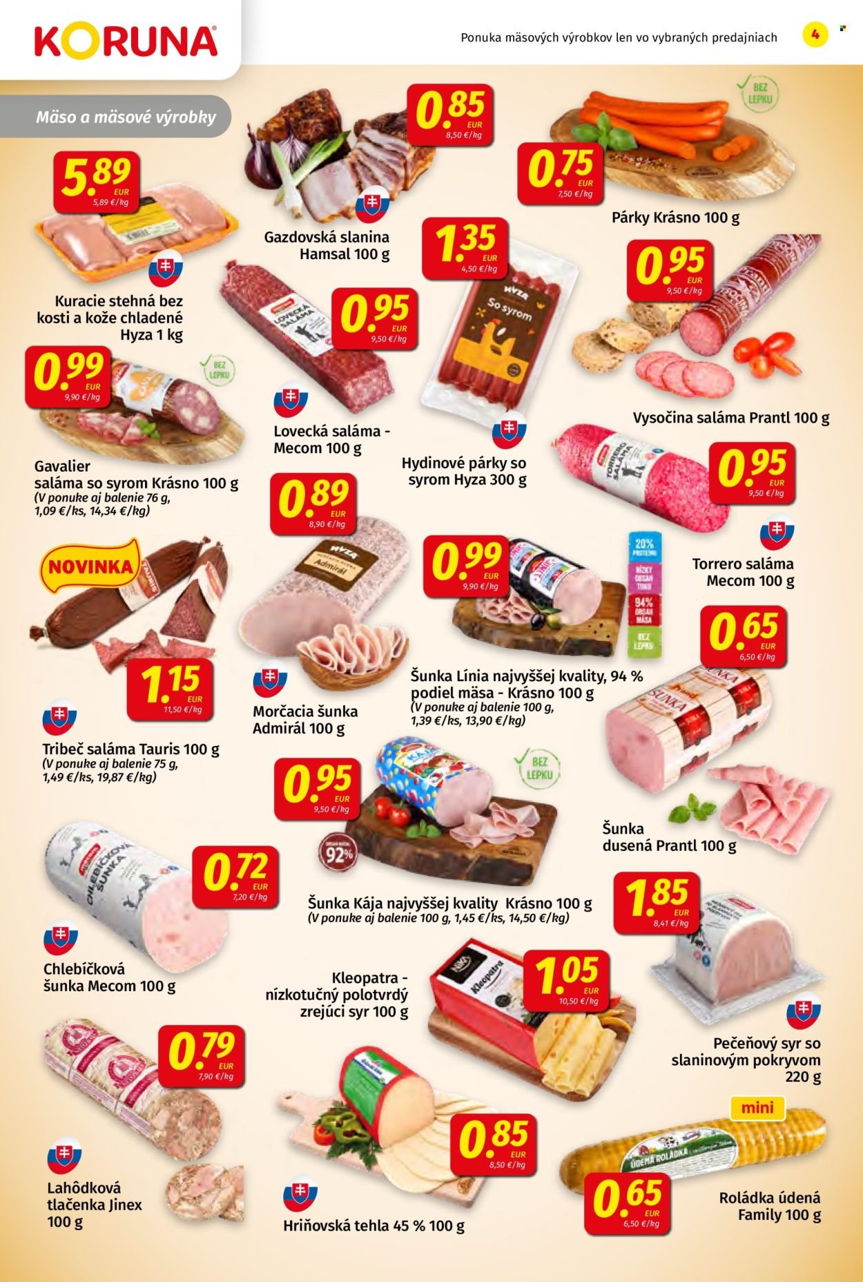 POTRAVINY KORUNA leták - Od piatka 24.10.2025 (2025-10-24 - 2025-11-05) | 4