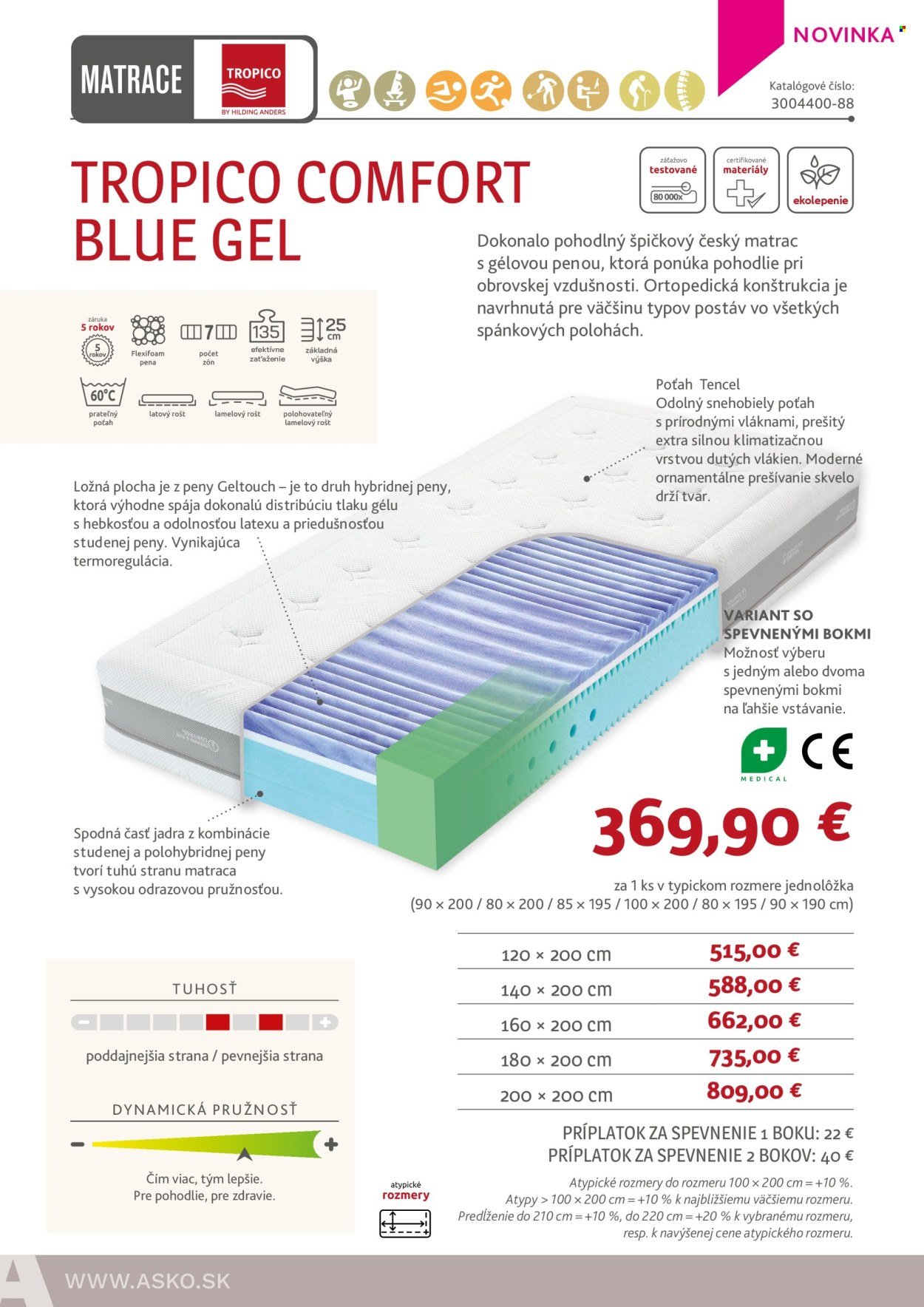 ASKO NÁBYTOK leták - Ponuka matracov (2025-03-19) | 16