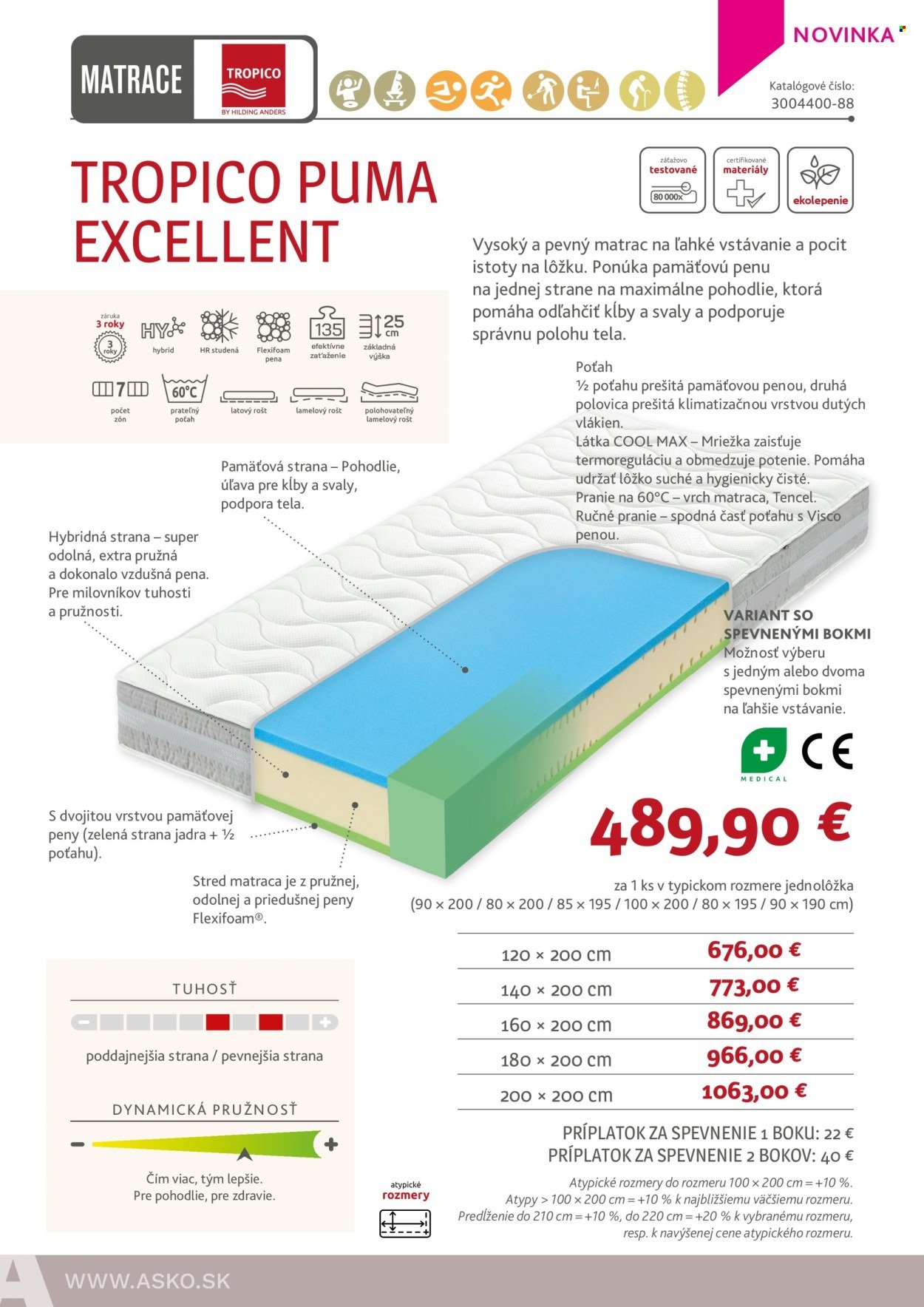 ASKO NÁBYTOK leták - Ponuka matracov (2025-03-19) | 18