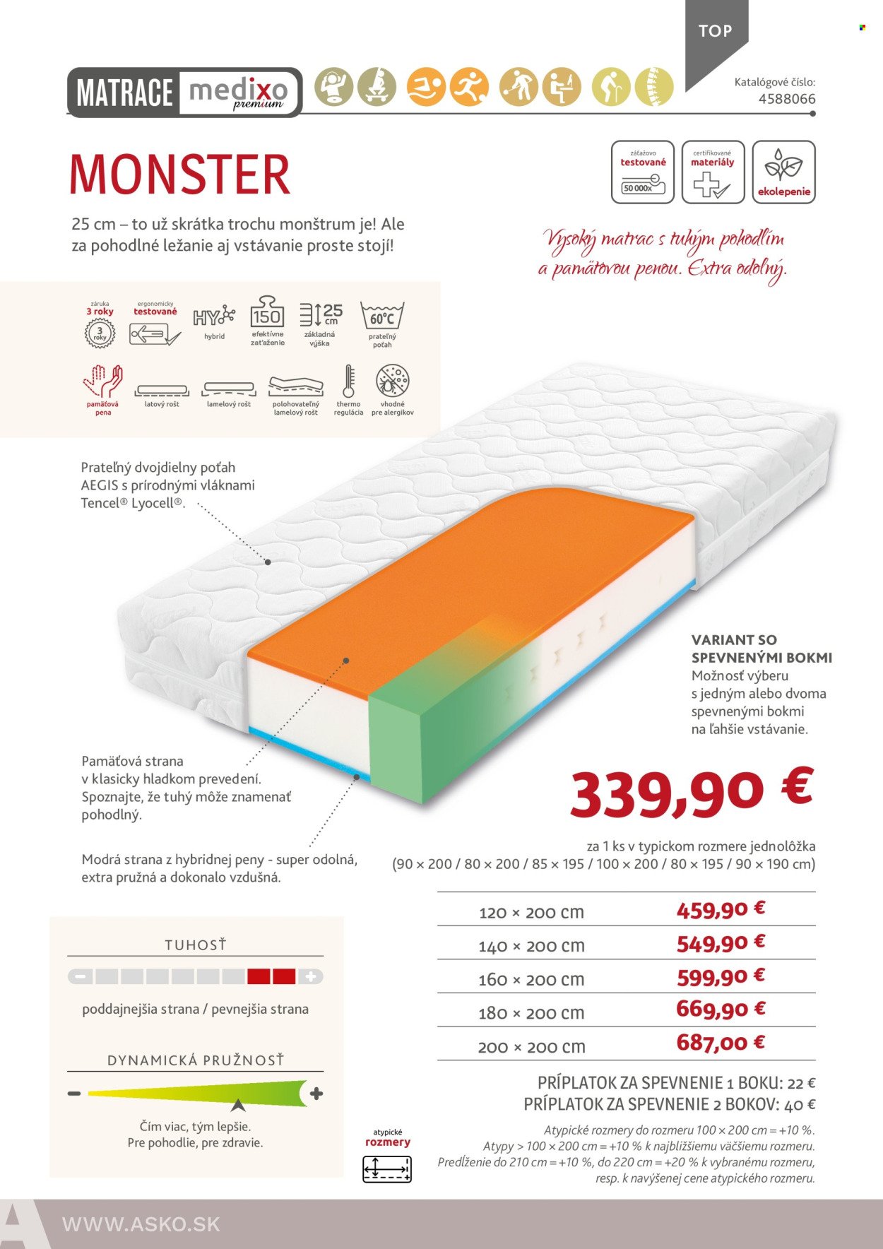 ASKO NÁBYTOK leták - Ponuka matracov (2025-03-19) | 40