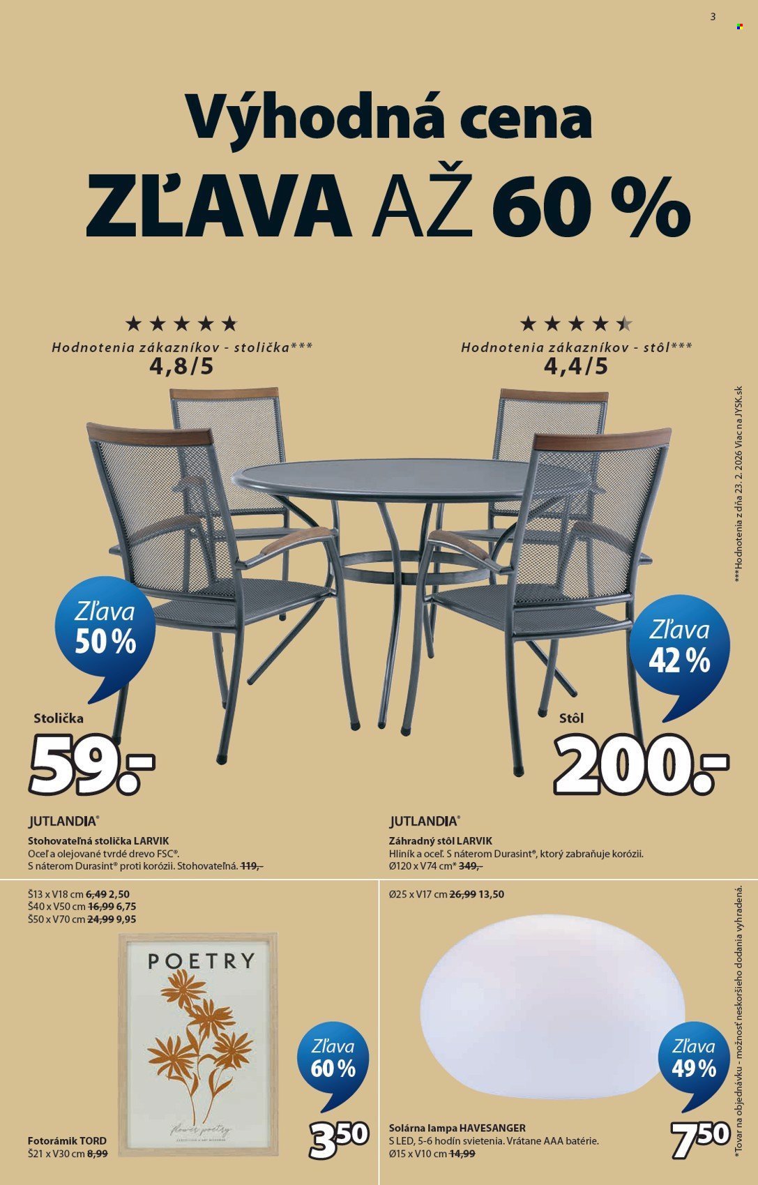 JYSK leták - Od stredy 15.4.2026 (2026-04-15 - 2026-06-26) | 4