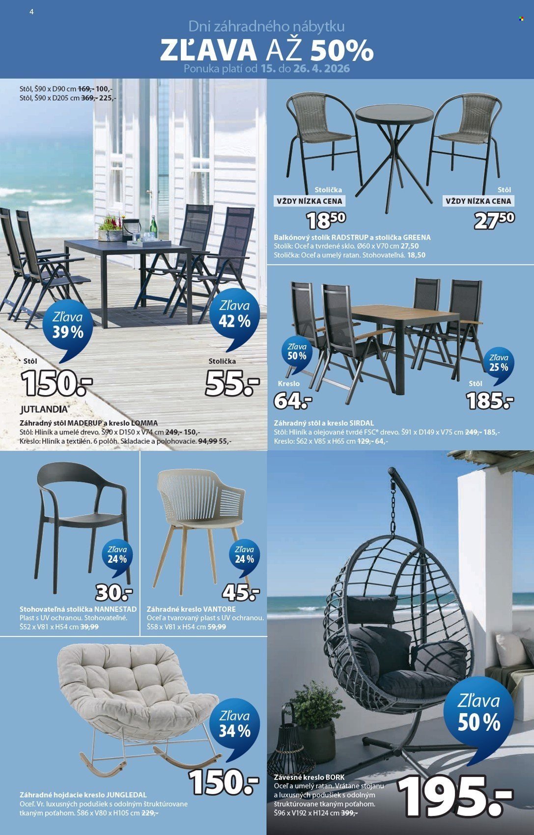 JYSK leták - Od stredy 15.4.2026 (2026-04-15 - 2026-06-26) | 5