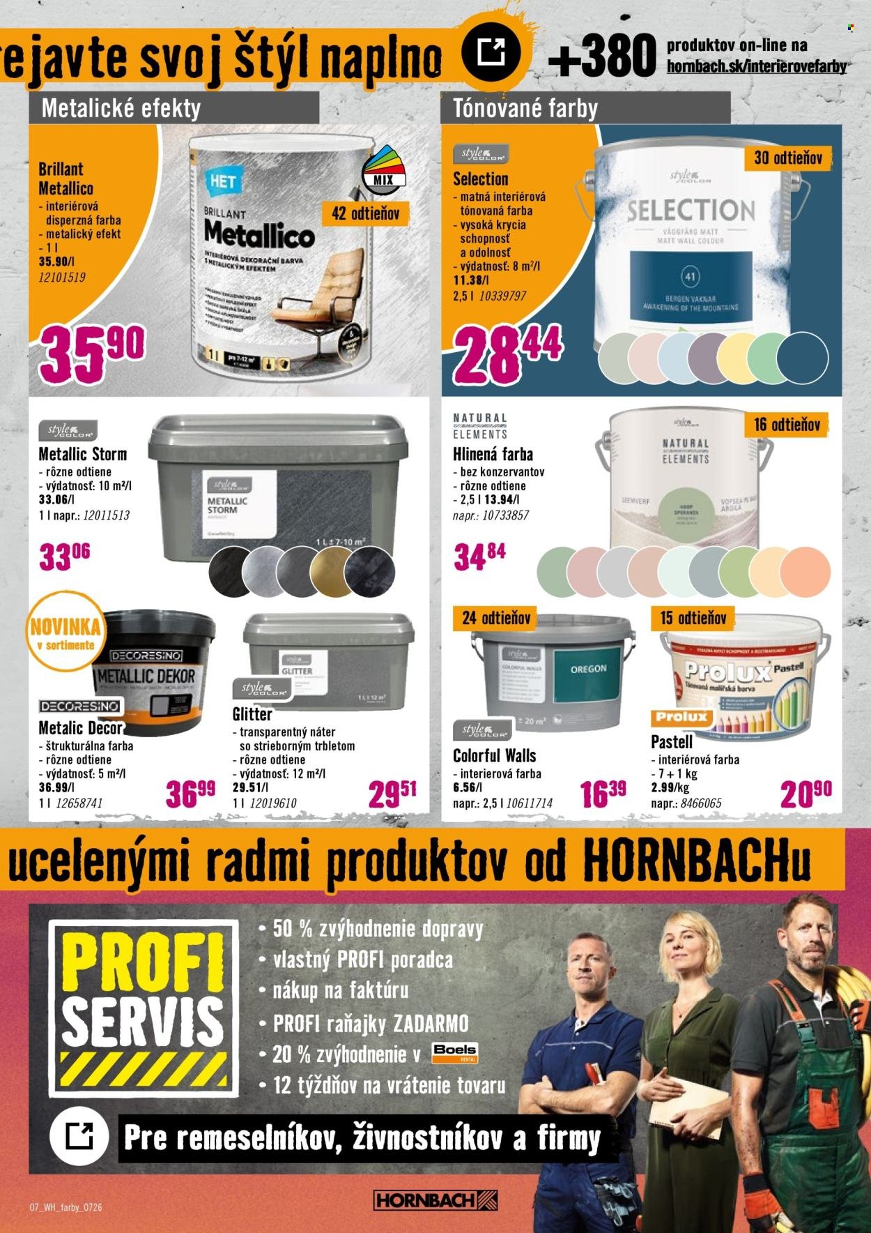 HORNBACH leták - Váš ďalší projekt - Miešanie farieb