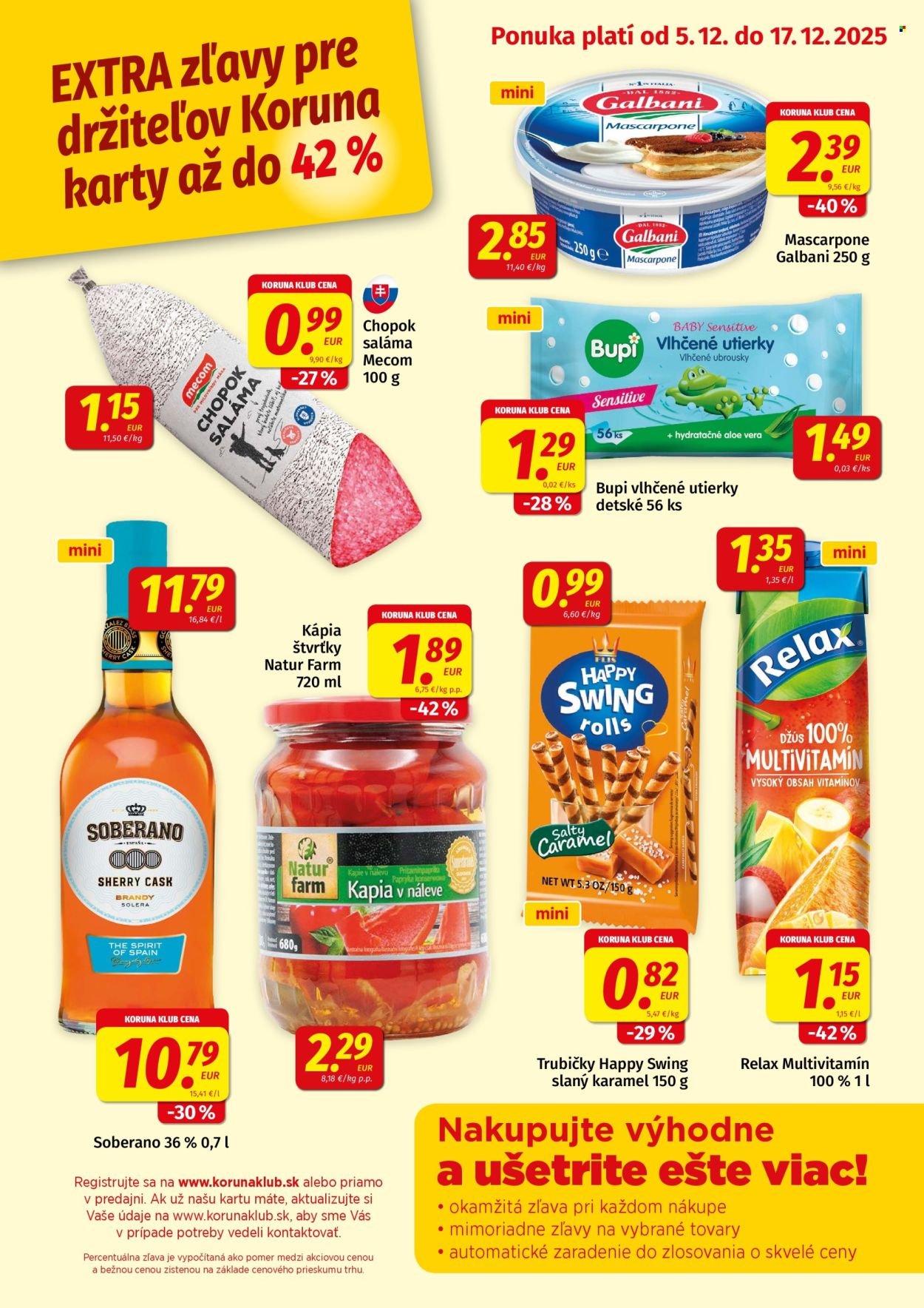 POTRAVINY KORUNA leták - Od piatka 5.12.2025 (2025-12-05 - 2025-12-17) | 1