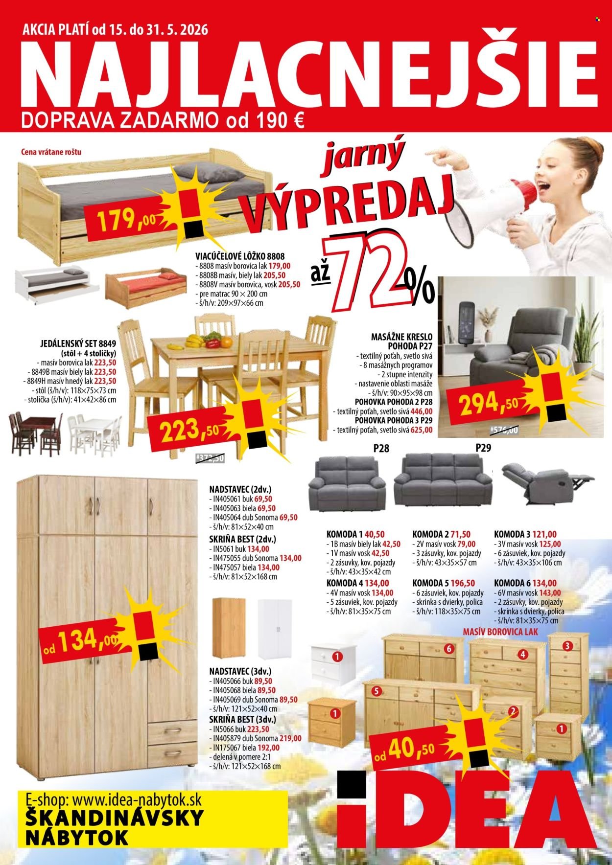 IDEA NÁBYTOK leták - Od piatka 15.5.2026 (2026-05-15 - 2026-05-31) | 1