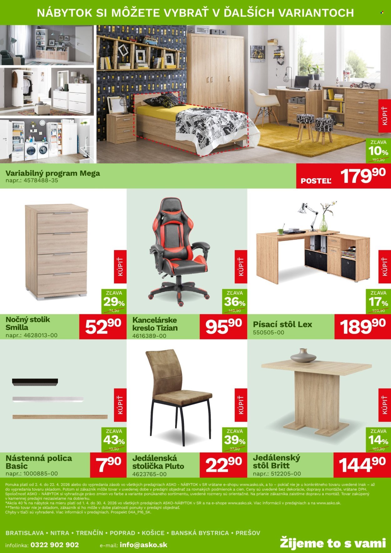 ASKO NÁBYTOK leták - Akčná ponuka (2026-04-02 - 2026-04-22) | 4