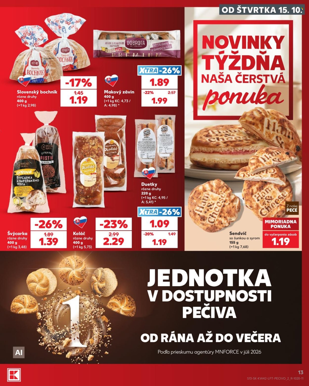 KAUFLAND leták - Od štvrtka 15.10.2026
