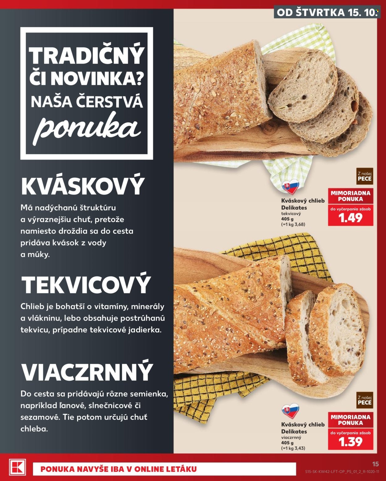 KAUFLAND leták - Od štvrtka 15.10.2026