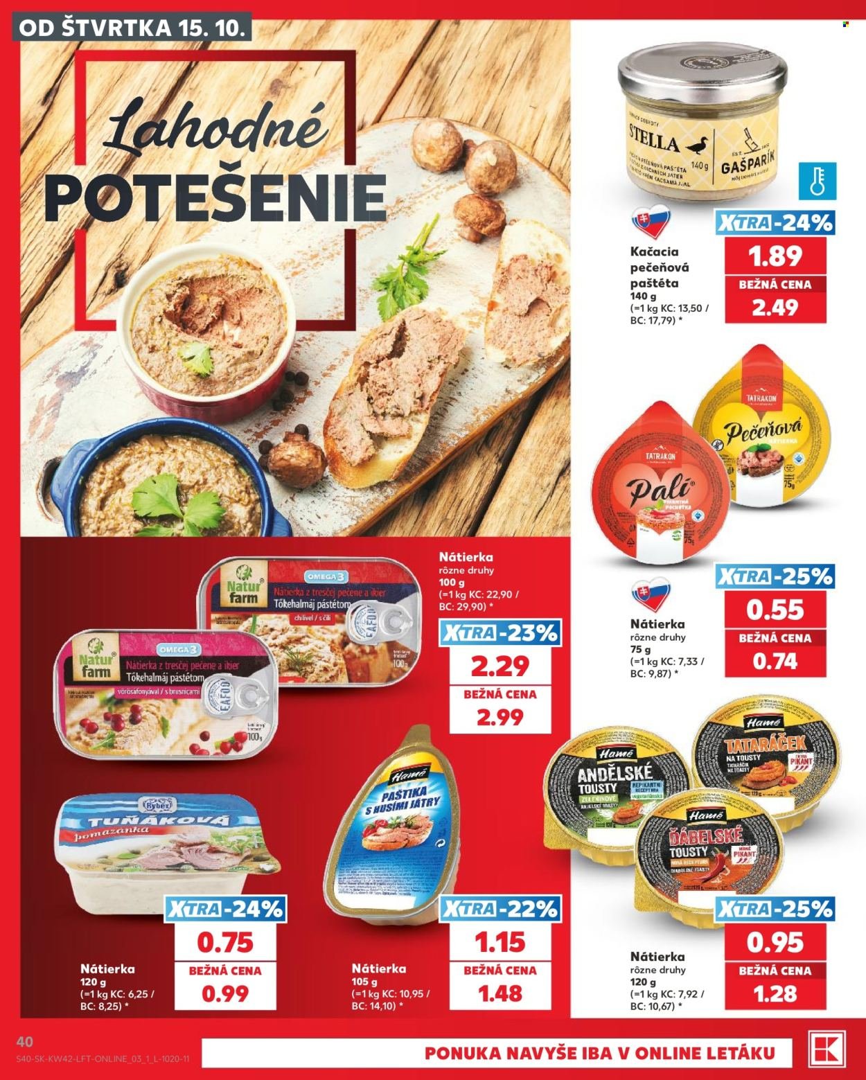 KAUFLAND leták - Od štvrtka 15.10.2026