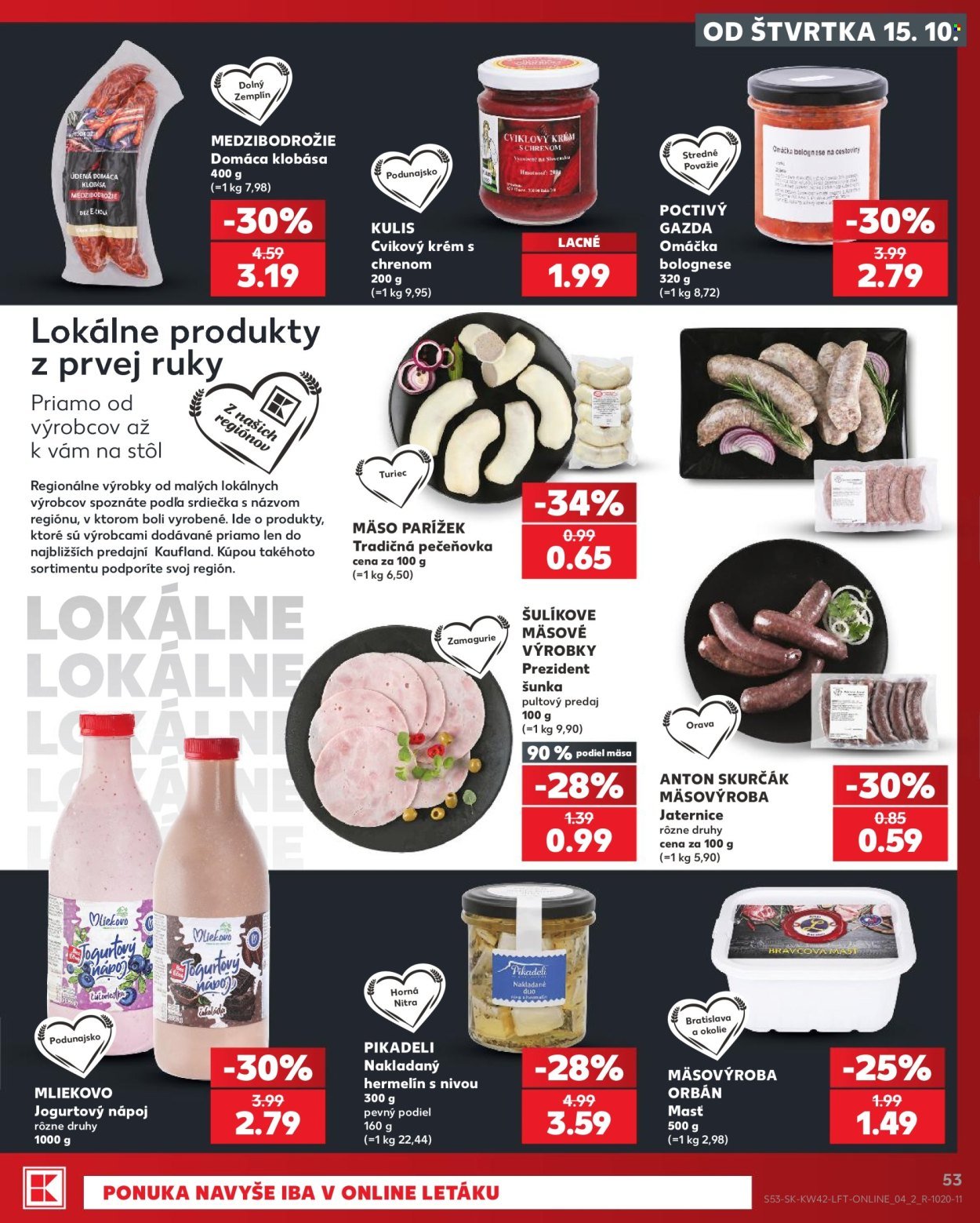 KAUFLAND leták - Od štvrtka 15.10.2026