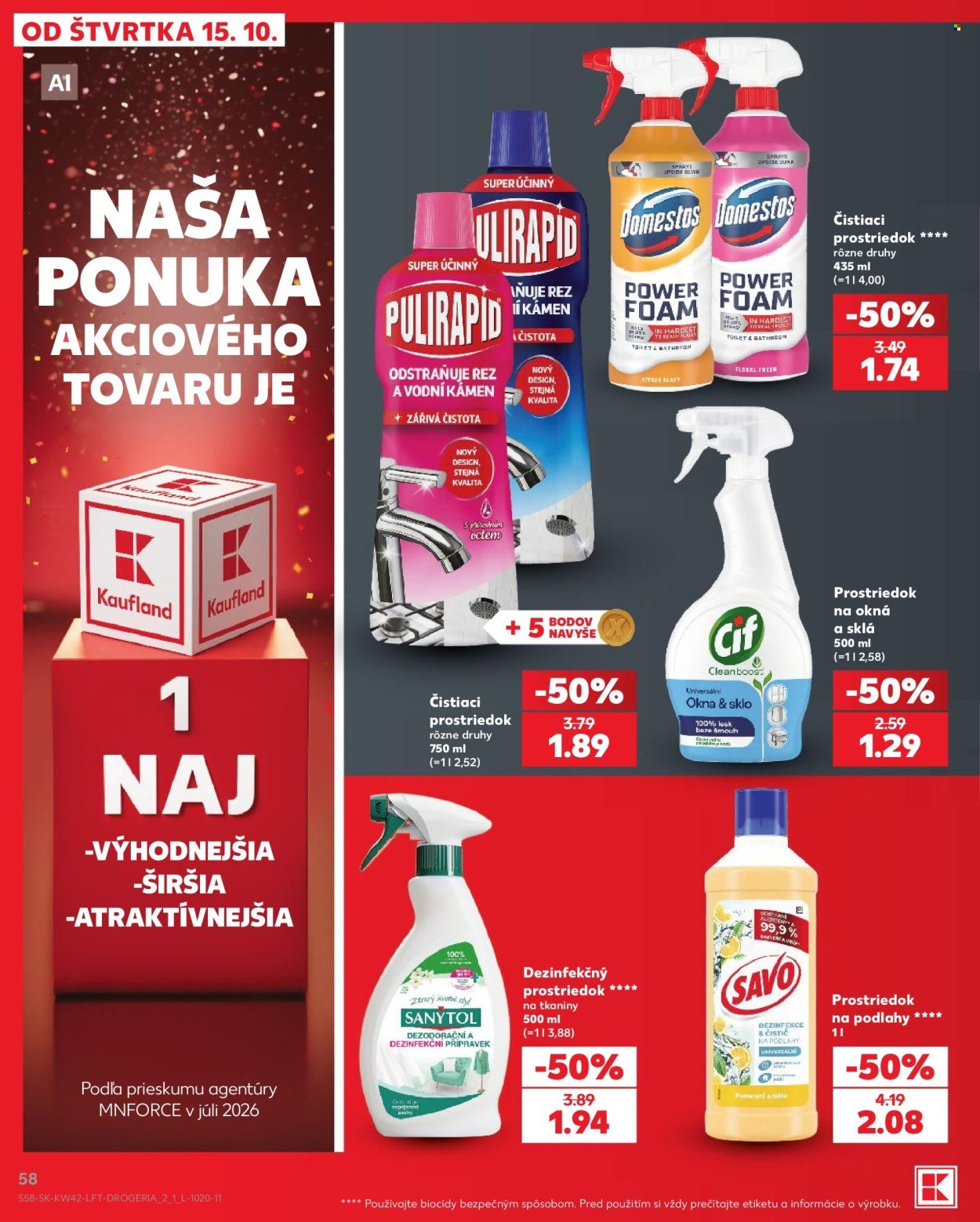 KAUFLAND leták - Od štvrtka 15.10.2026