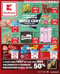 KAUFLAND leták - Od štvrtka 15.10.2026