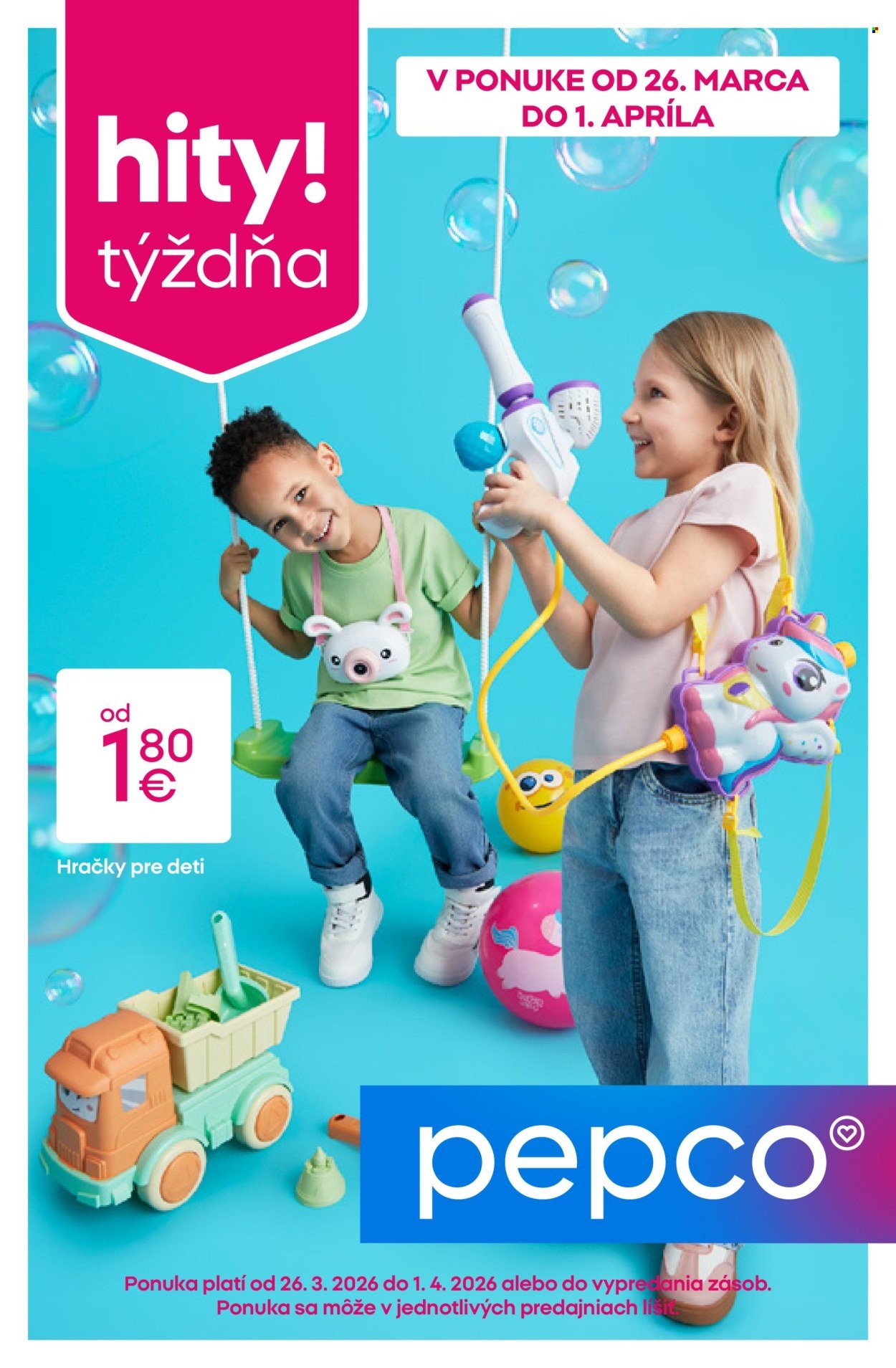 PEPCO leták - Hračky pre deti (2026-03-26 - 2026-04-01) | 1