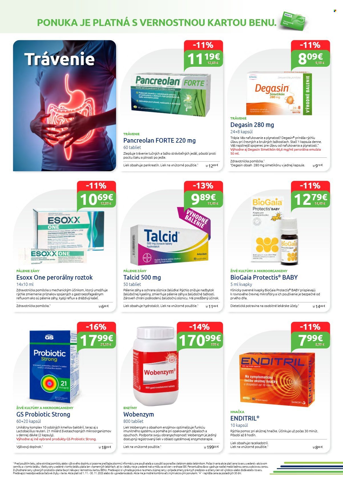 BENU LEKÁREŇ leták - Od soboty 1.11.2025 (2025-11-01 - 2025-11-30) | 7