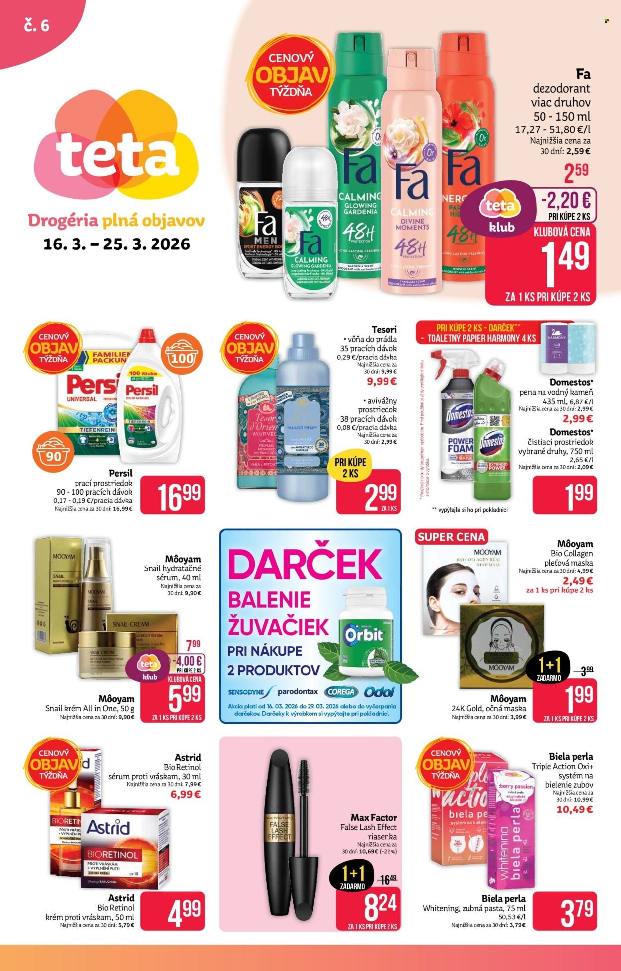 TETA DROGERIE leták - Od pondelka 16.3.2026 (2026-03-16 - 2026-03-25) | 1