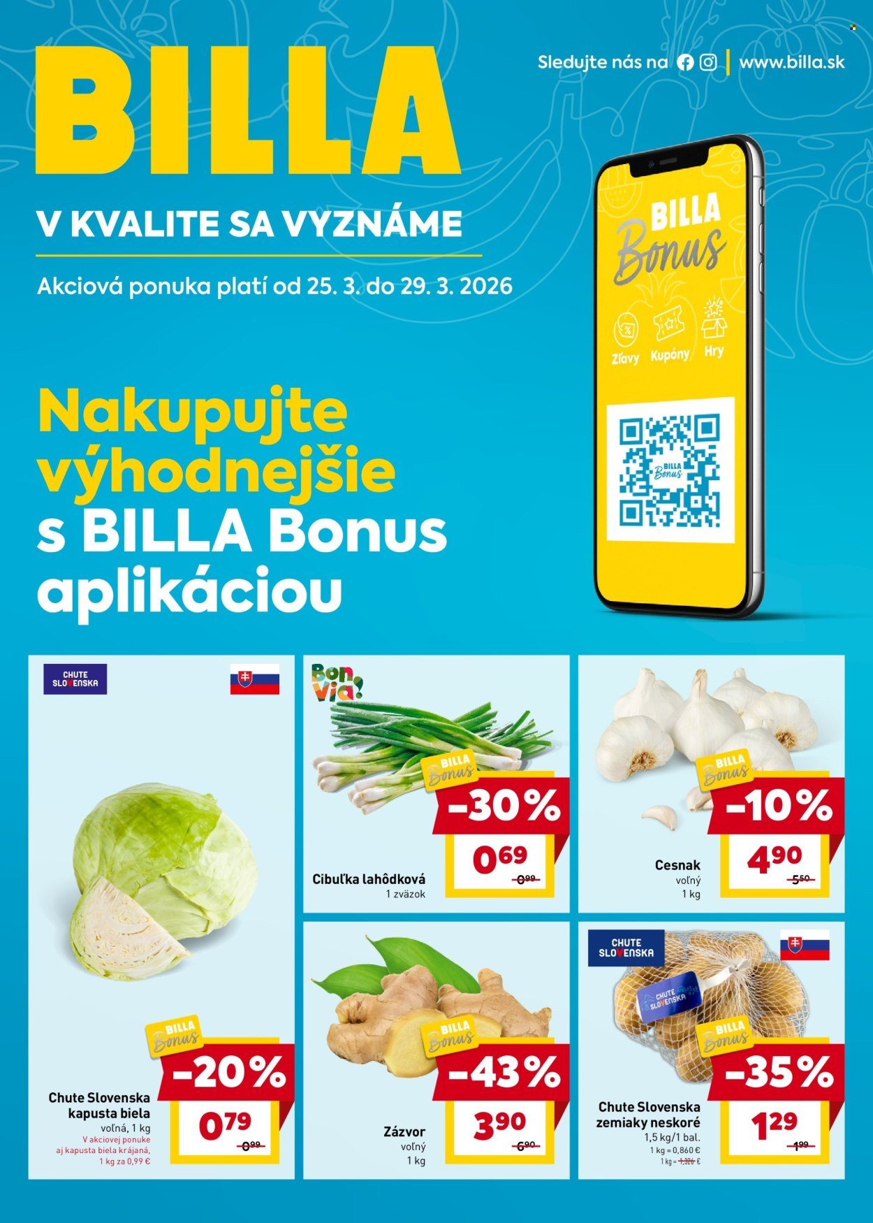 BILLA leták - Bonus leták (2026-03-25 - 2026-03-29) | 1