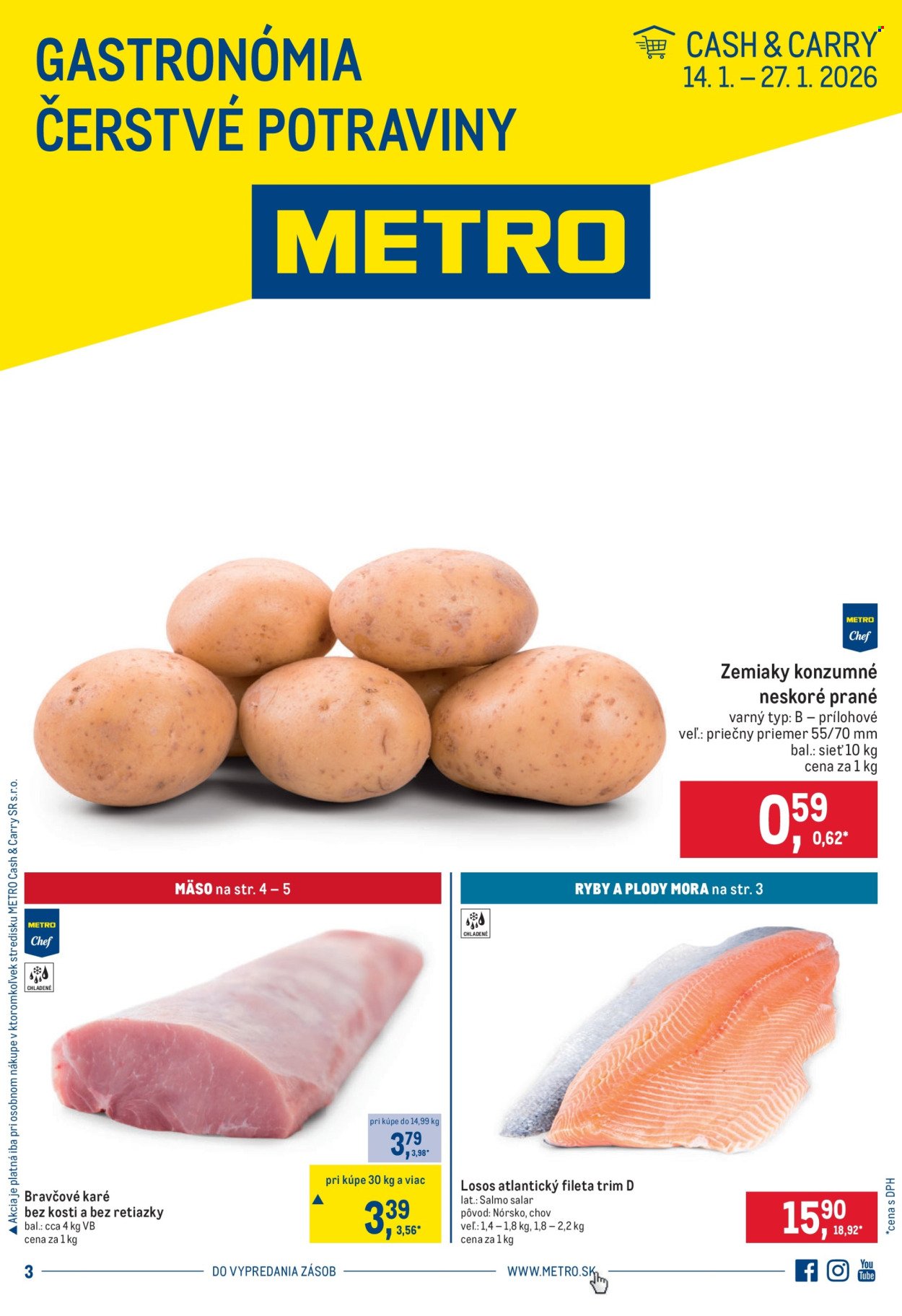 METRO leták - Gastronómia - Čerstvé potraviny (2026-01-14 - 2026-01-27) | 1