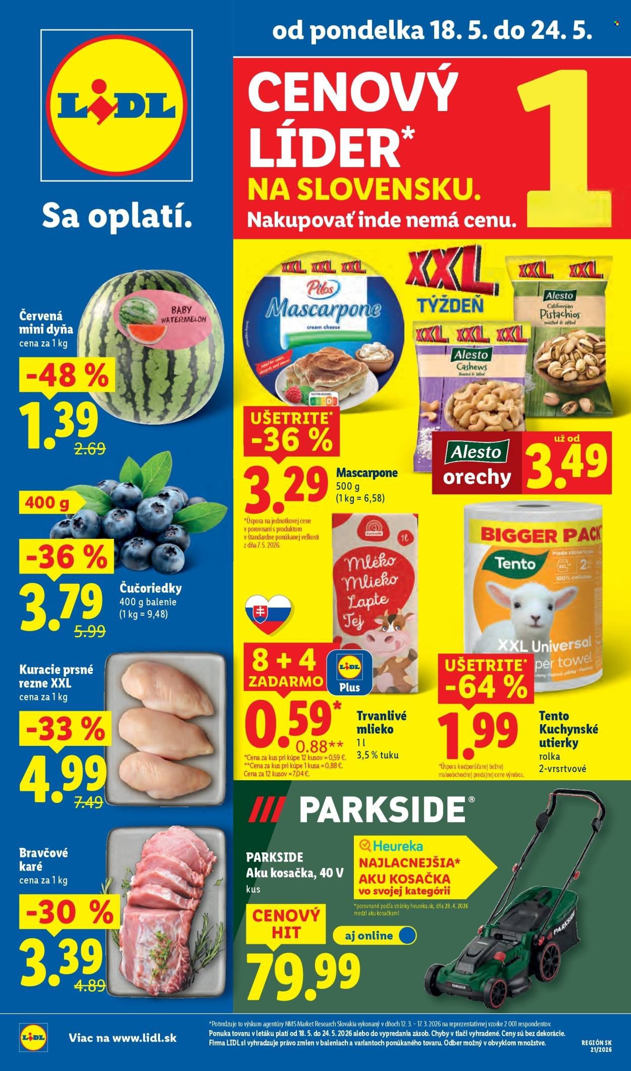 LIDL leták - Od pondelka 18.5.2026 (2026-05-18 - 2026-05-24) | 1