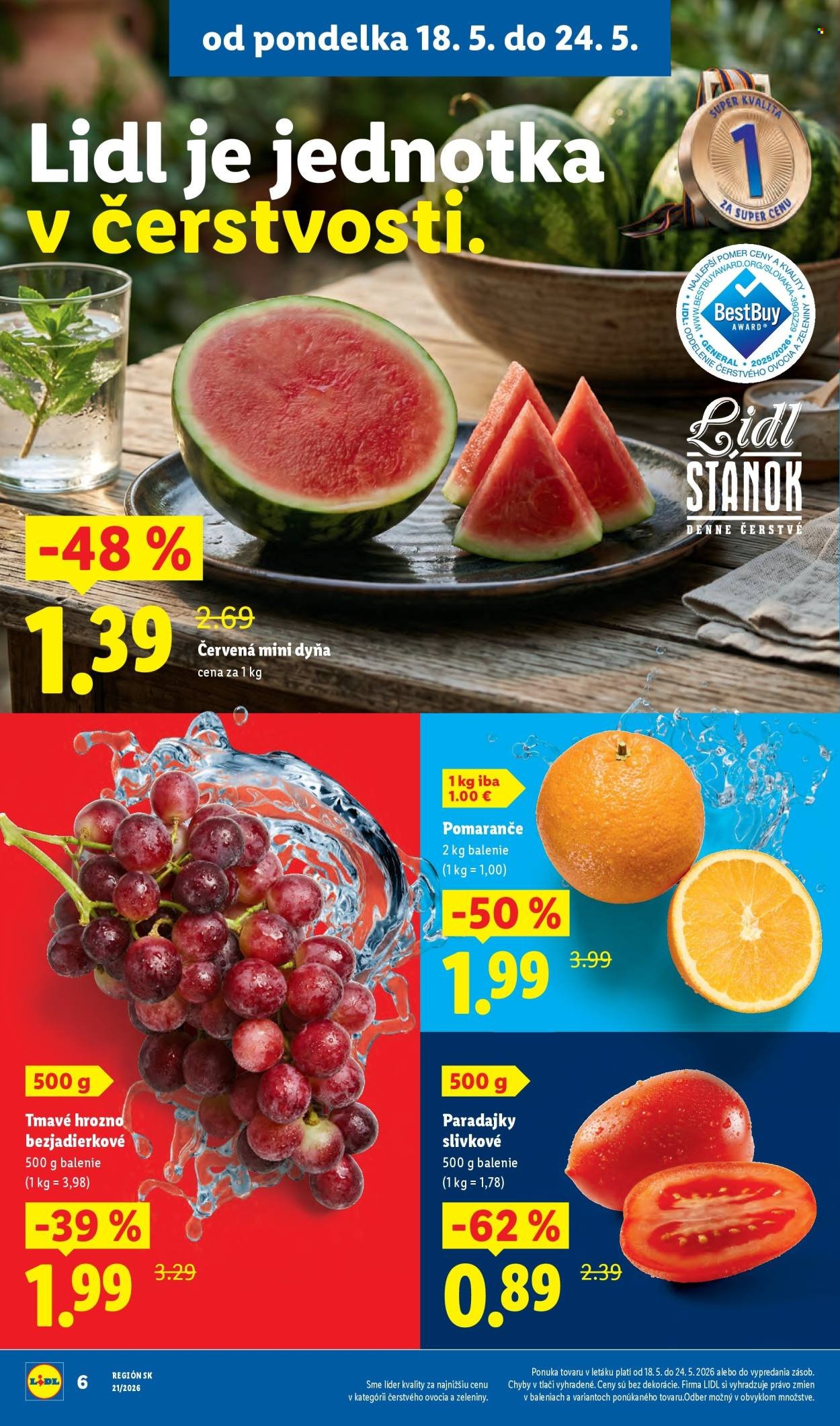 LIDL leták - Od pondelka 18.5.2026 (2026-05-18 - 2026-05-24) | 6